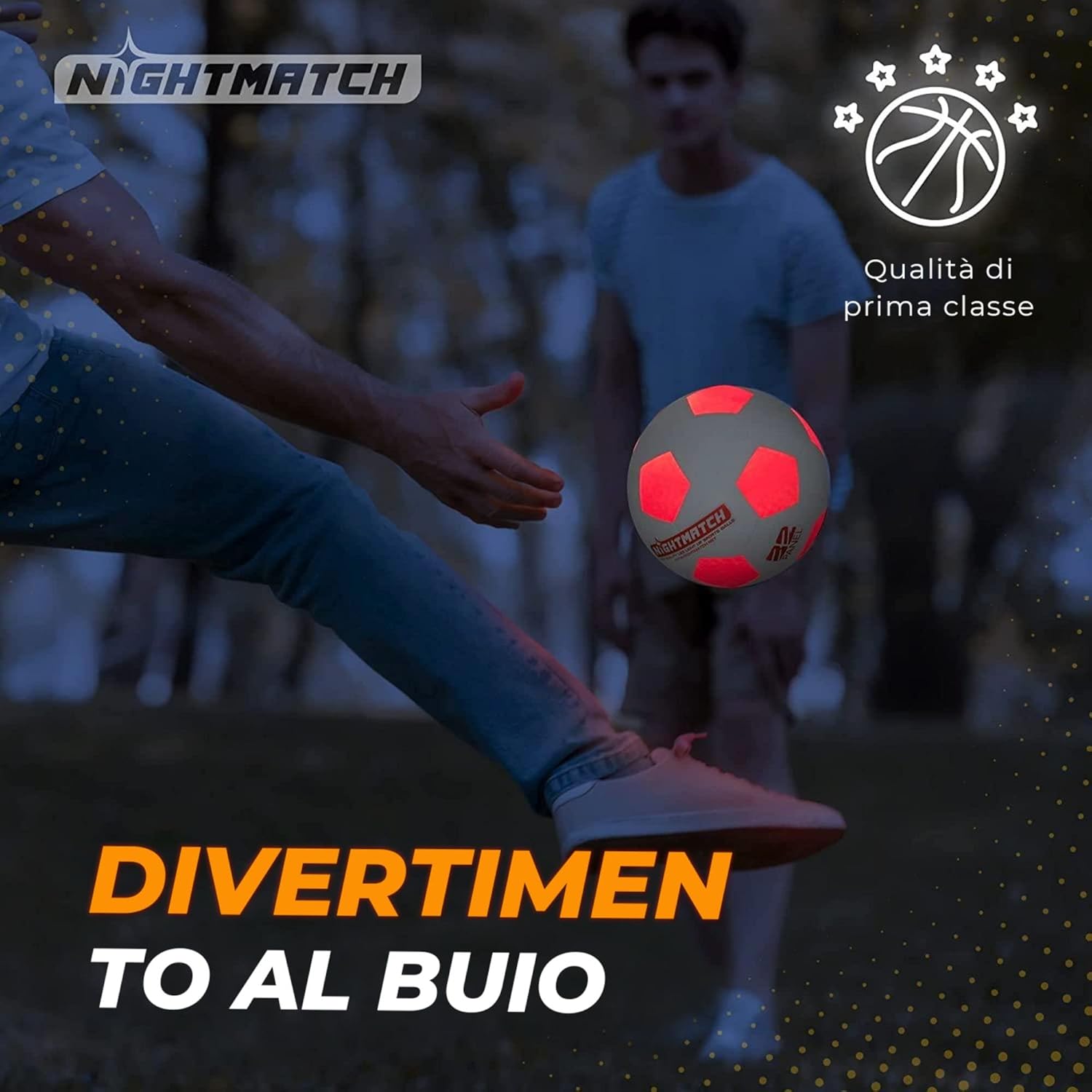 Nightmatch Pallone da Calcio Luminoso Impermeabile Taglia 5 - immagine 5