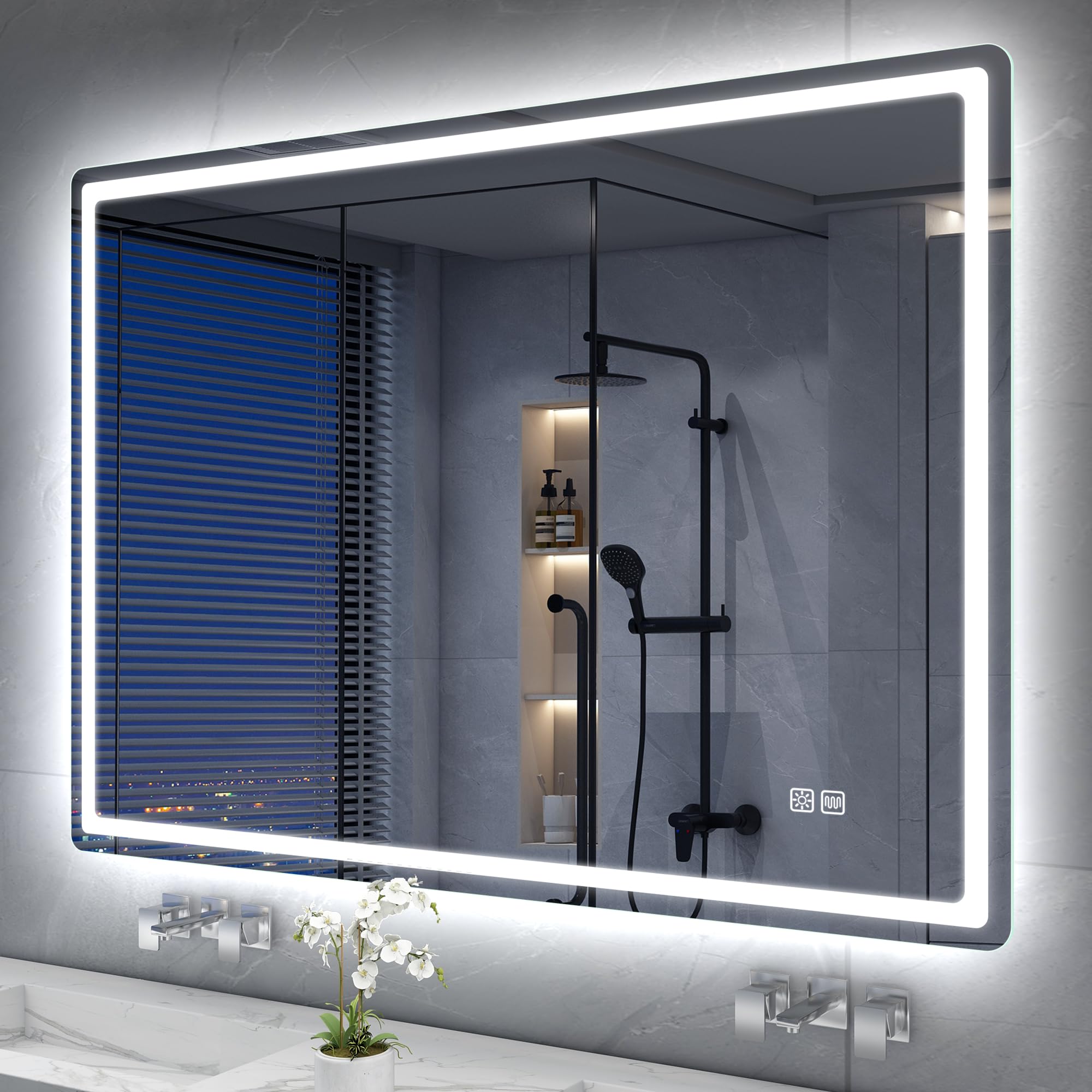 S'bagno Specchio Bagno con Luce LED 1000x700mm