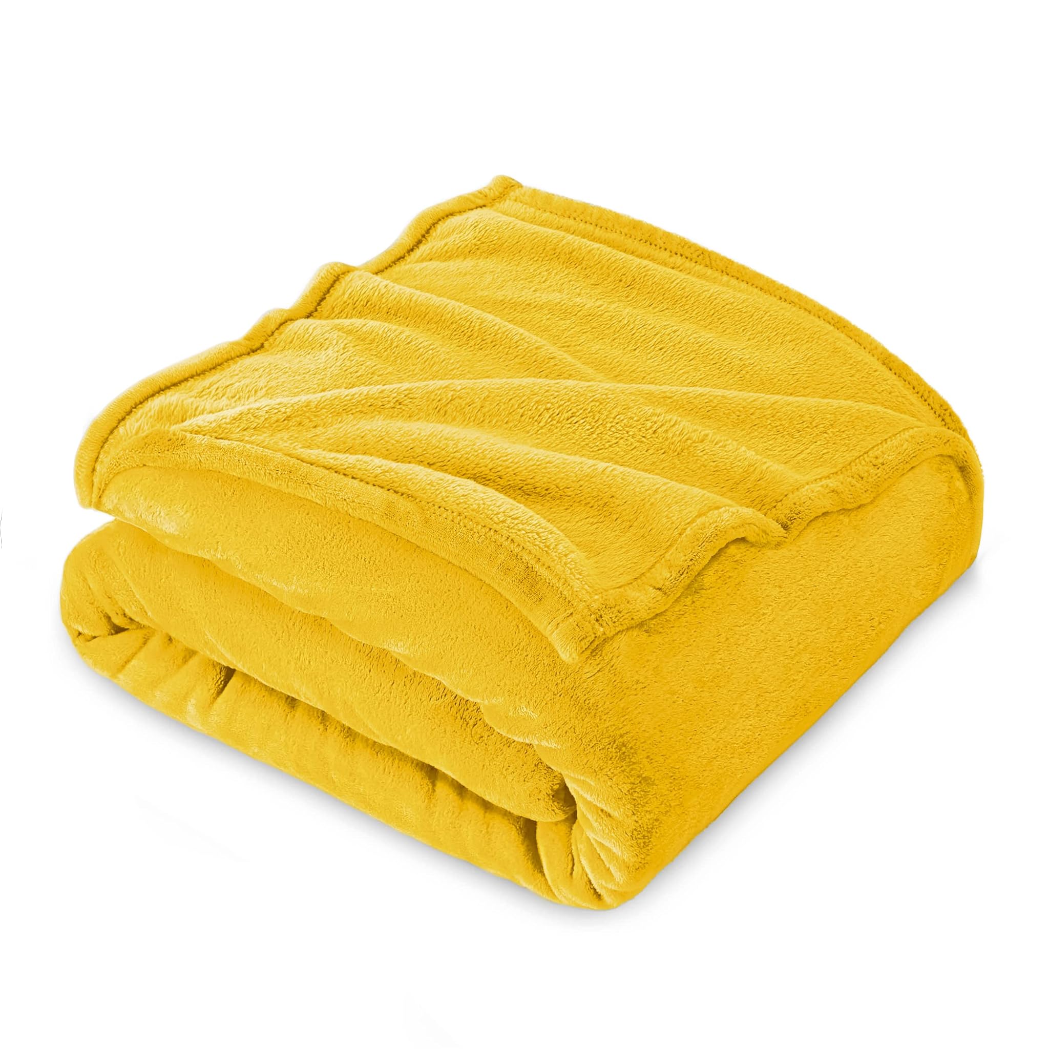 Farfallarossa Coperta Plaid Pile 130x160 cm, Giallo