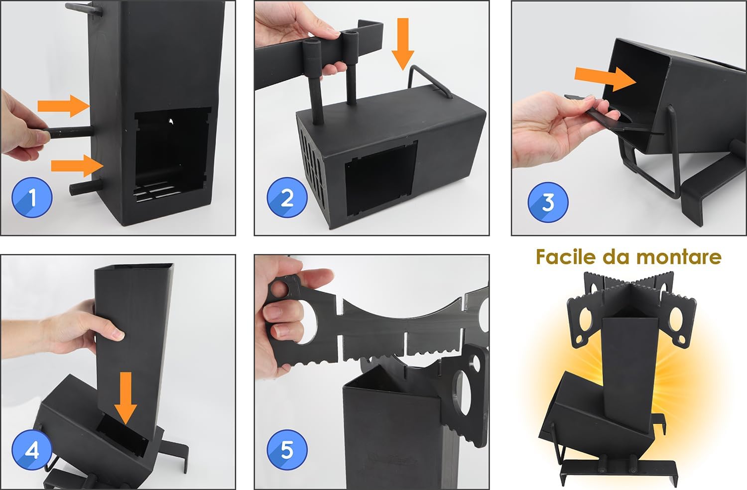 Starblue - Stufa a Razzo Pieghevole con Borsa - immagine 5