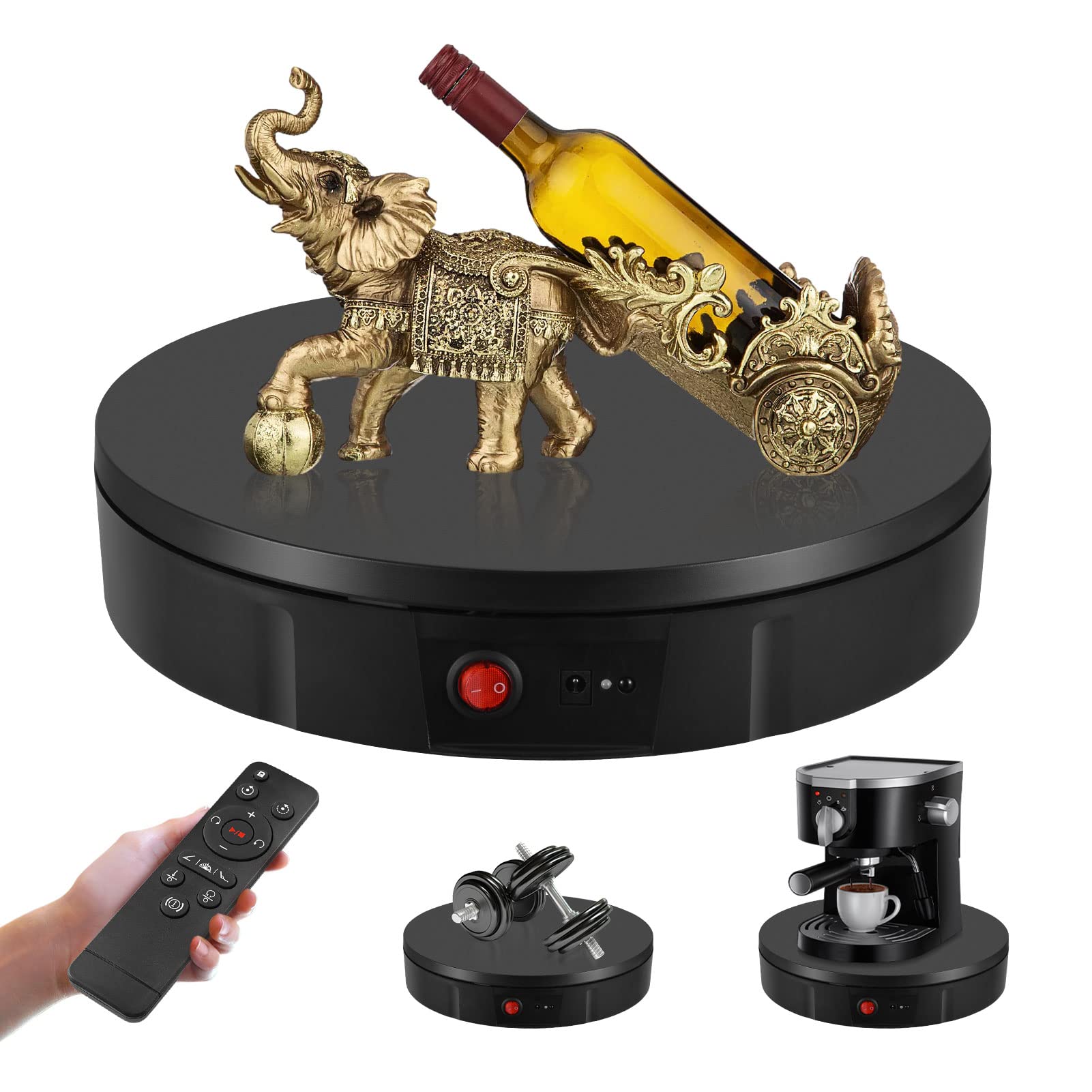 Aomdom Base Girevole Elettrica Ricaricabile 100KG 30CM