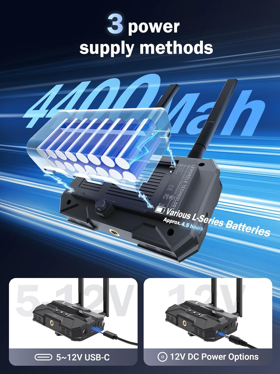 Lemorele Trasmettitore e Ricevitore Wireless HDMI Full HD - immagine 4