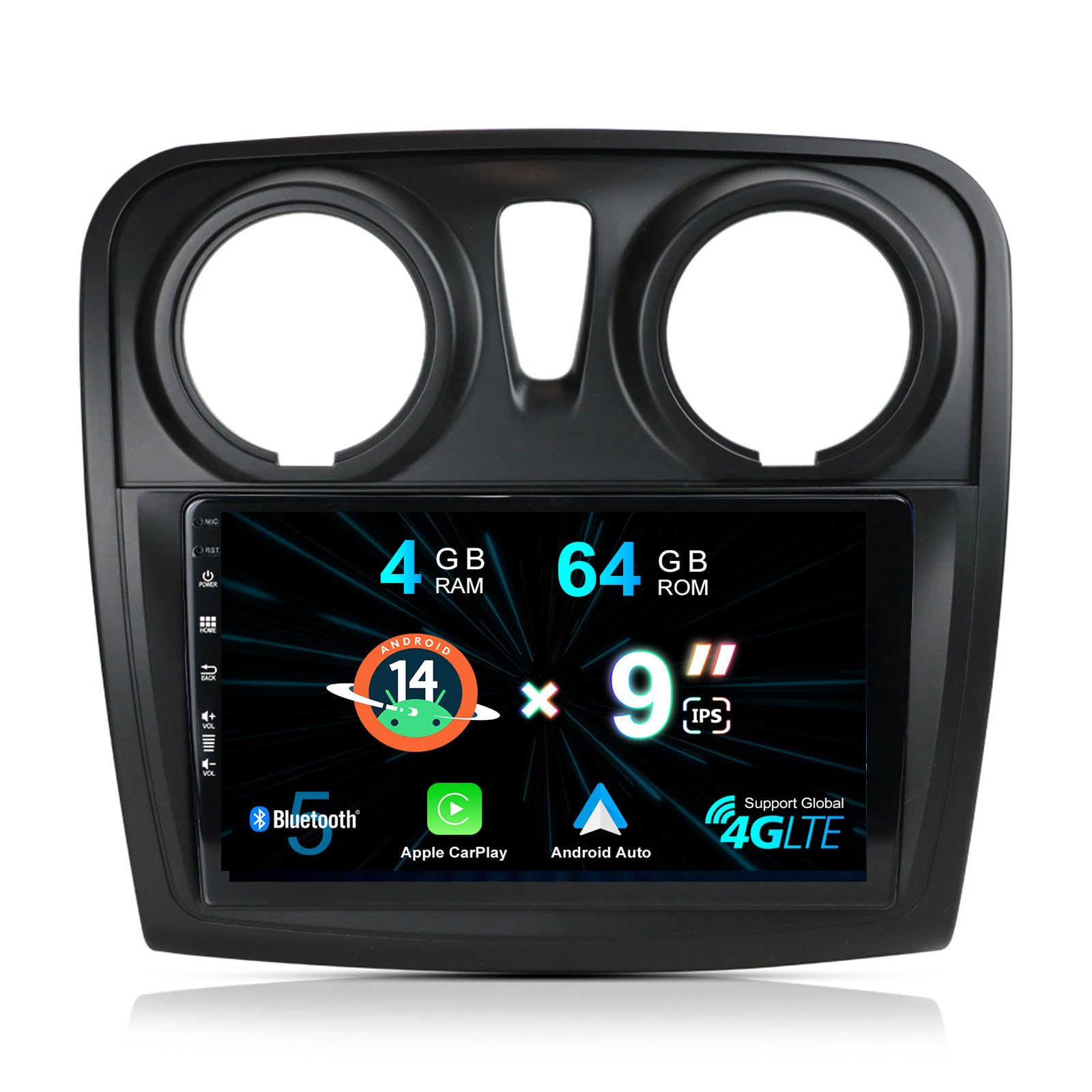 Misonda Autoradio Android 14 2 Din per Renault Dacia Logan 2