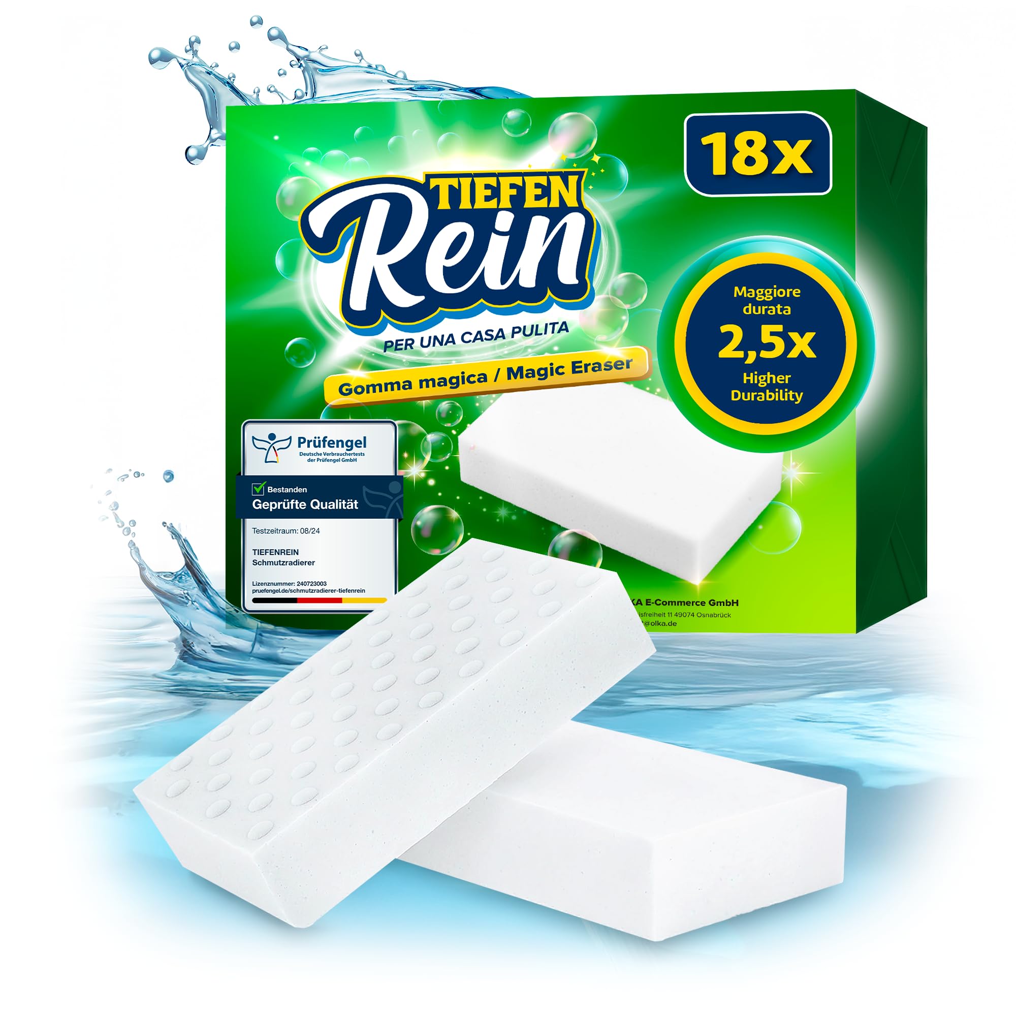 Spugna Magica PRO 18 pezzi - Extra Resistente