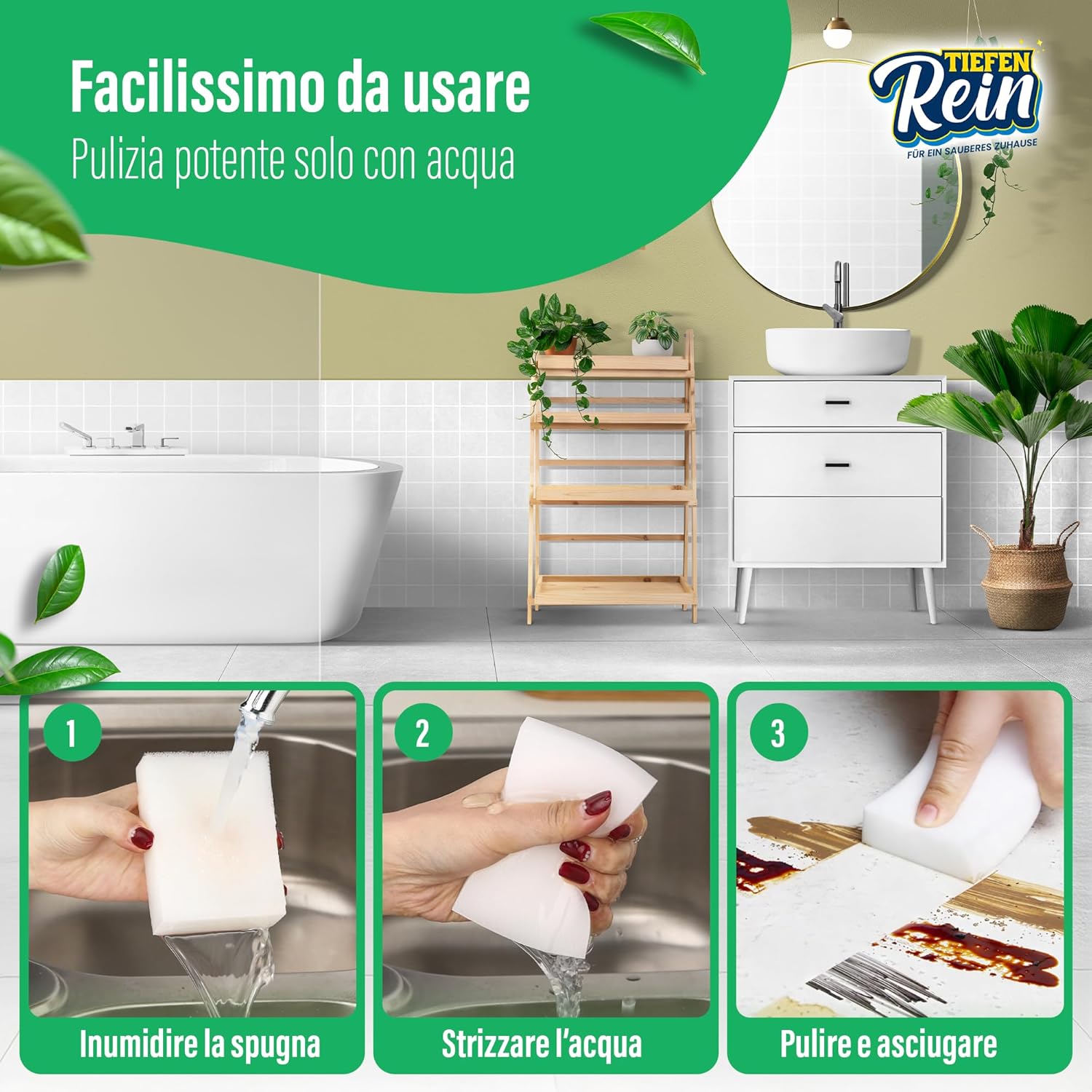 Spugna Magica PRO 18 pezzi - Extra Resistente - immagine 5