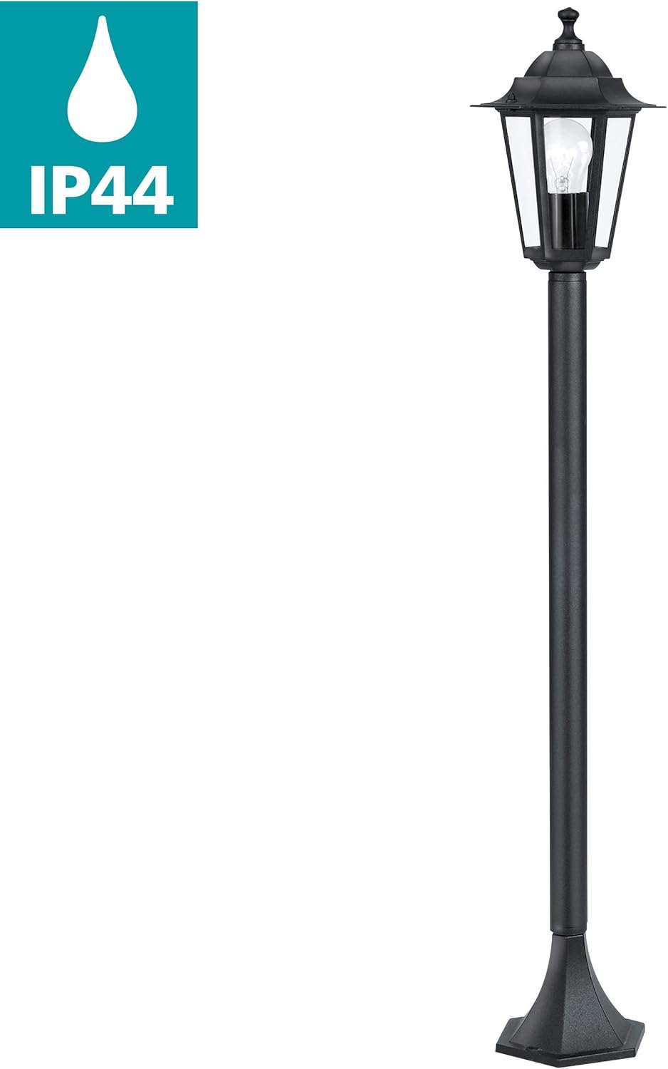 Eglo IP44 Laterna 4 Lampada a Piantana Esterni 1m - immagine 2