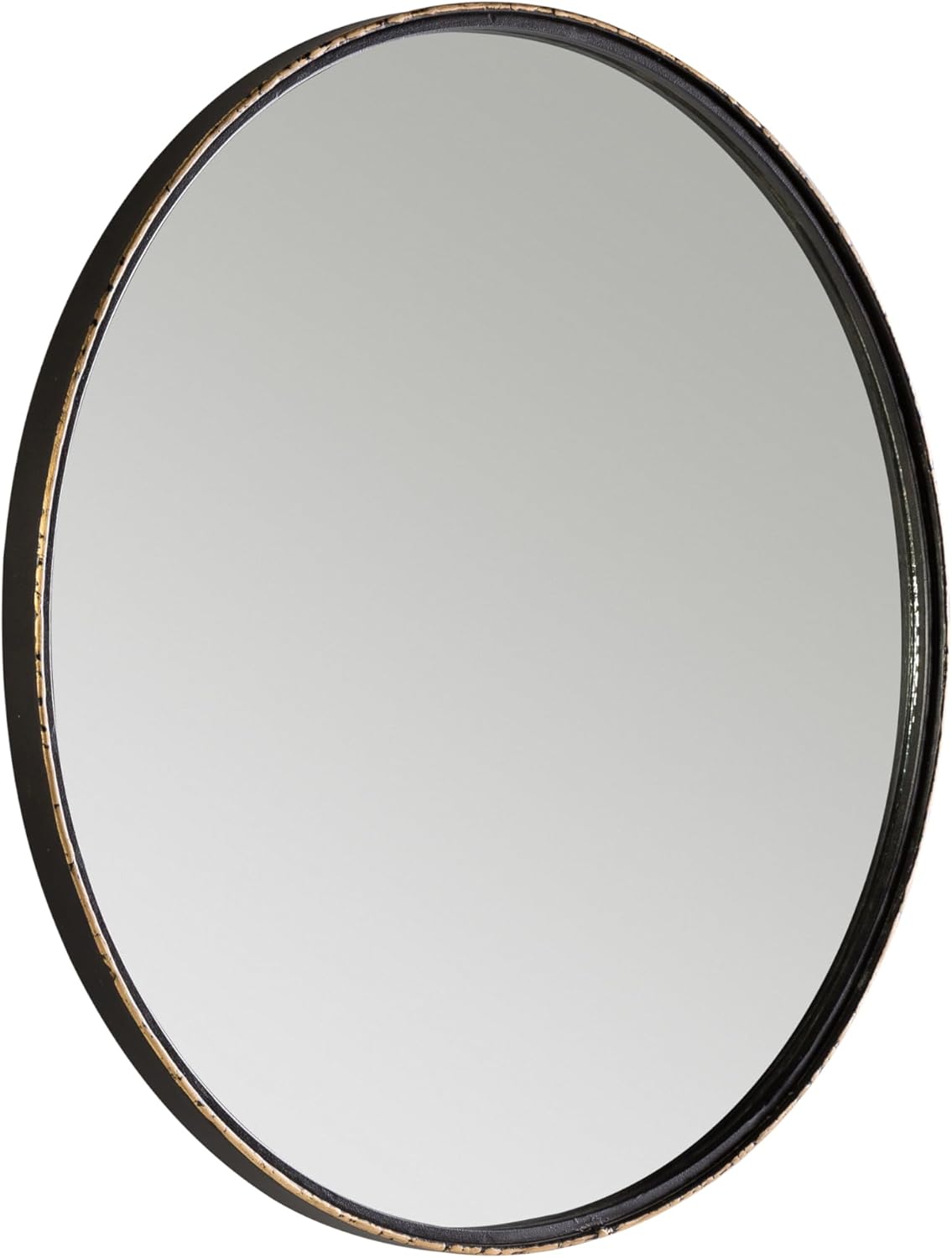 ESPEJO 61X61X3 METAL NEGRO/DORADO