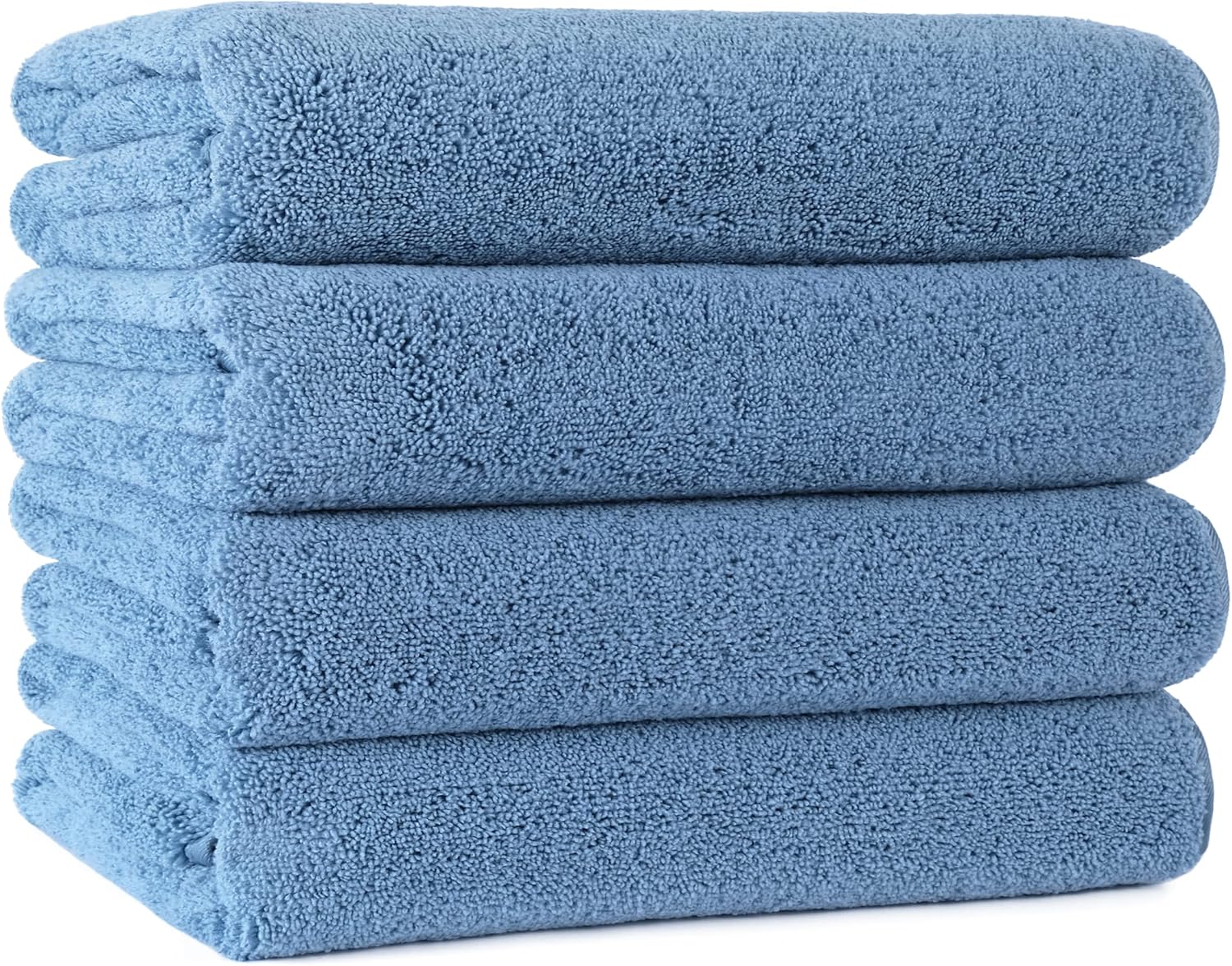 Polyte - Asciugamano Bagno Microfibra 145x76 cm, Blu