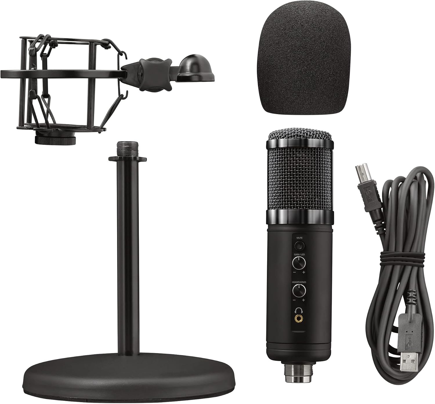 Trust Gaming GXT 256 Exxo Microfono USB per Streaming, Nero - immagine 13