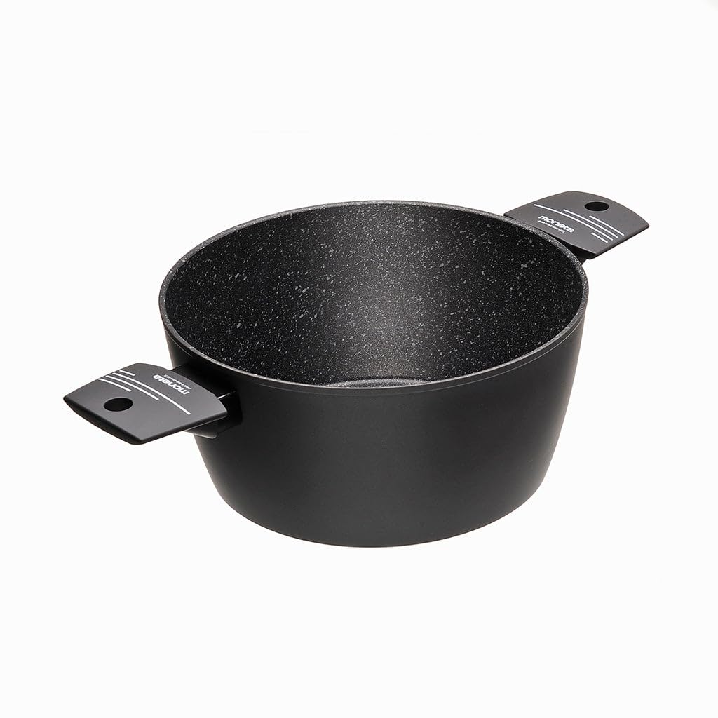 Moneta Yes! Casseruola 2 Manici 24 cm, Nera