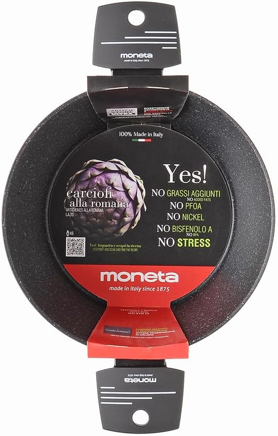 Moneta Yes! Casseruola 2 Manici 24 cm, Nera - immagine 4