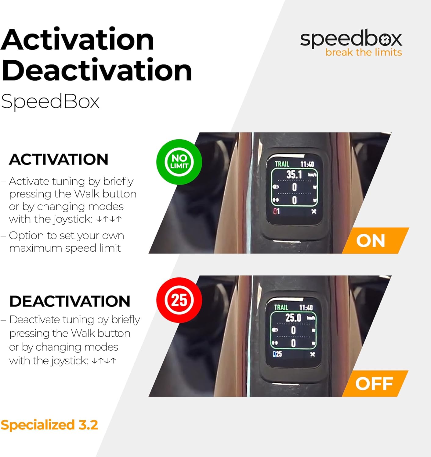 Speedbox 3.2 - Chip Tuning per E-Bike Specialized 3.1 - immagine 5
