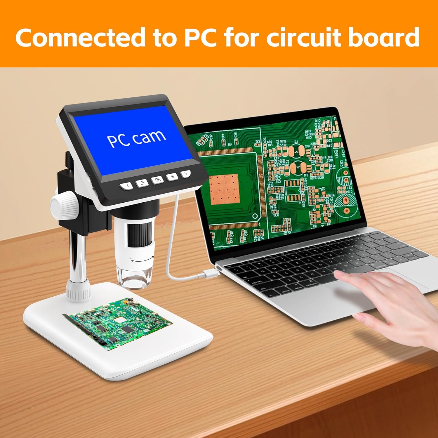 Globalcrown Microscopio Digitale 4,3 pollici - immagine 6