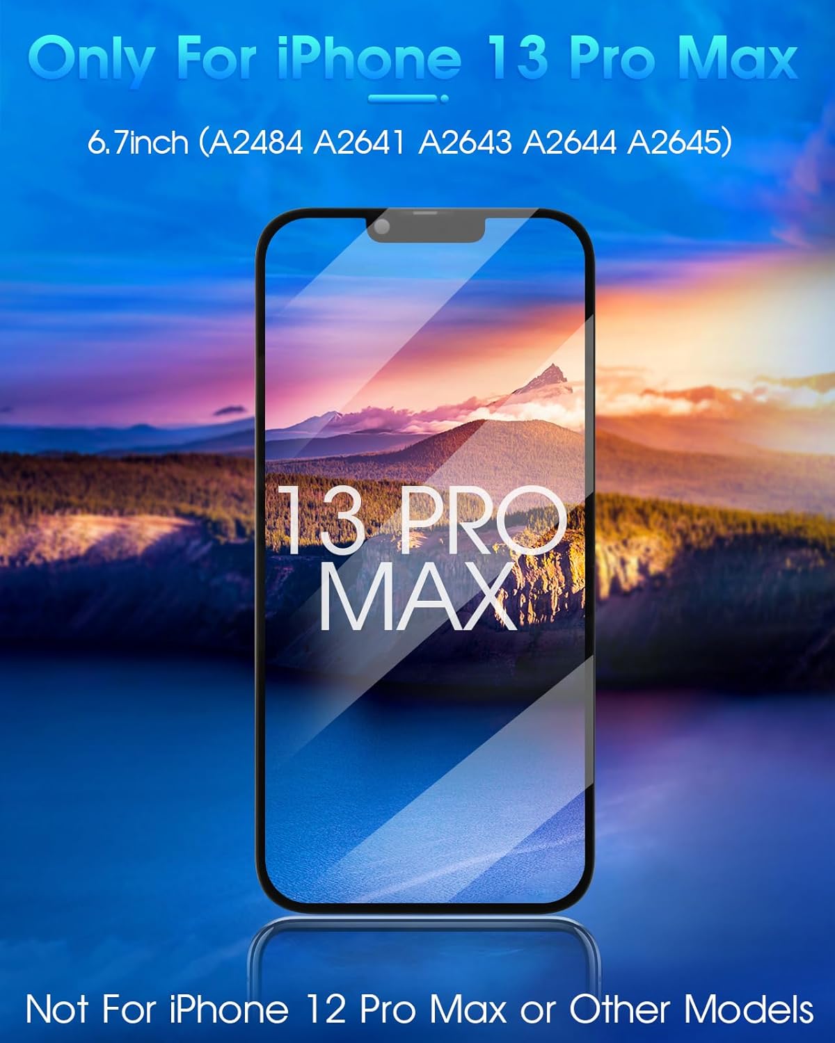 Display LCD per iPhone 13 Pro Max (6,7", Nero) - immagine 3