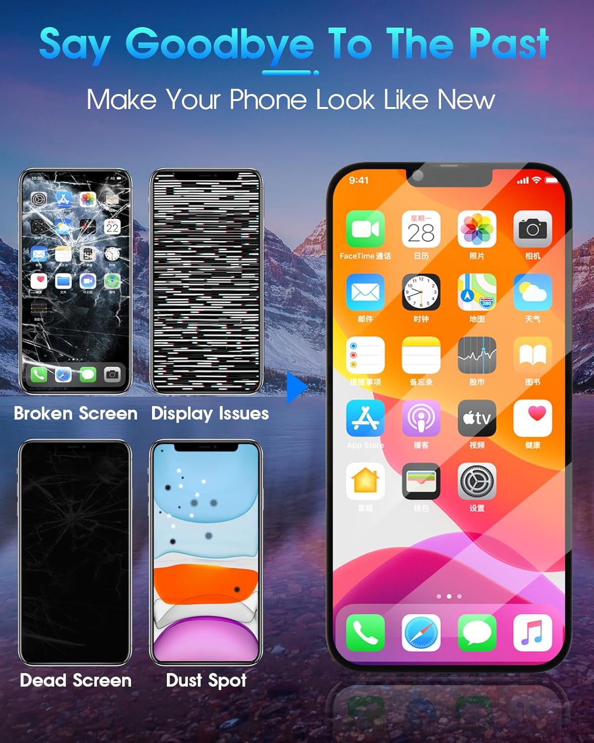 Display LCD per iPhone 13 Pro Max (6,7", Nero) - immagine 5