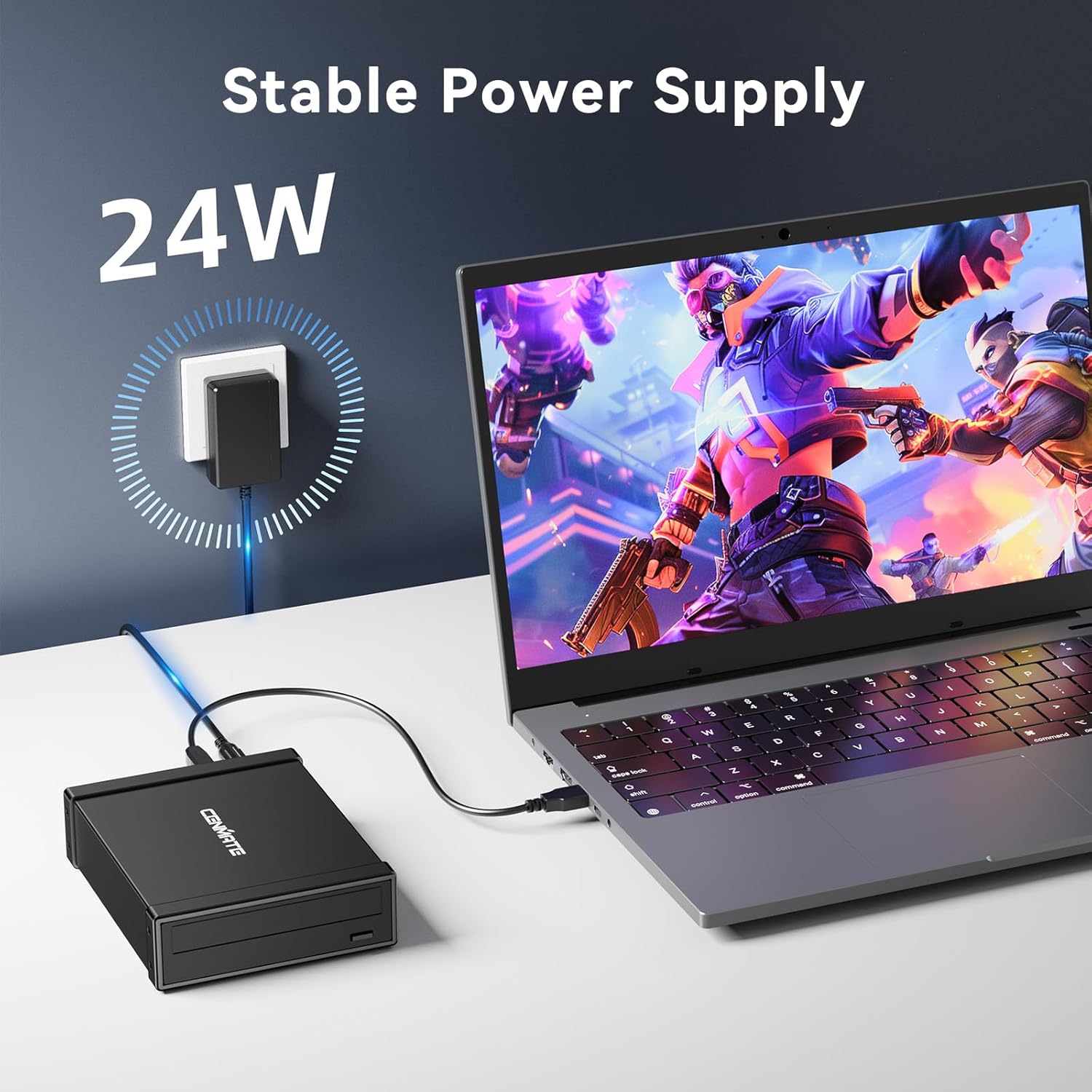 Case Esterno Alluminio per Unità Ottica SATA 5.25" - immagine 7