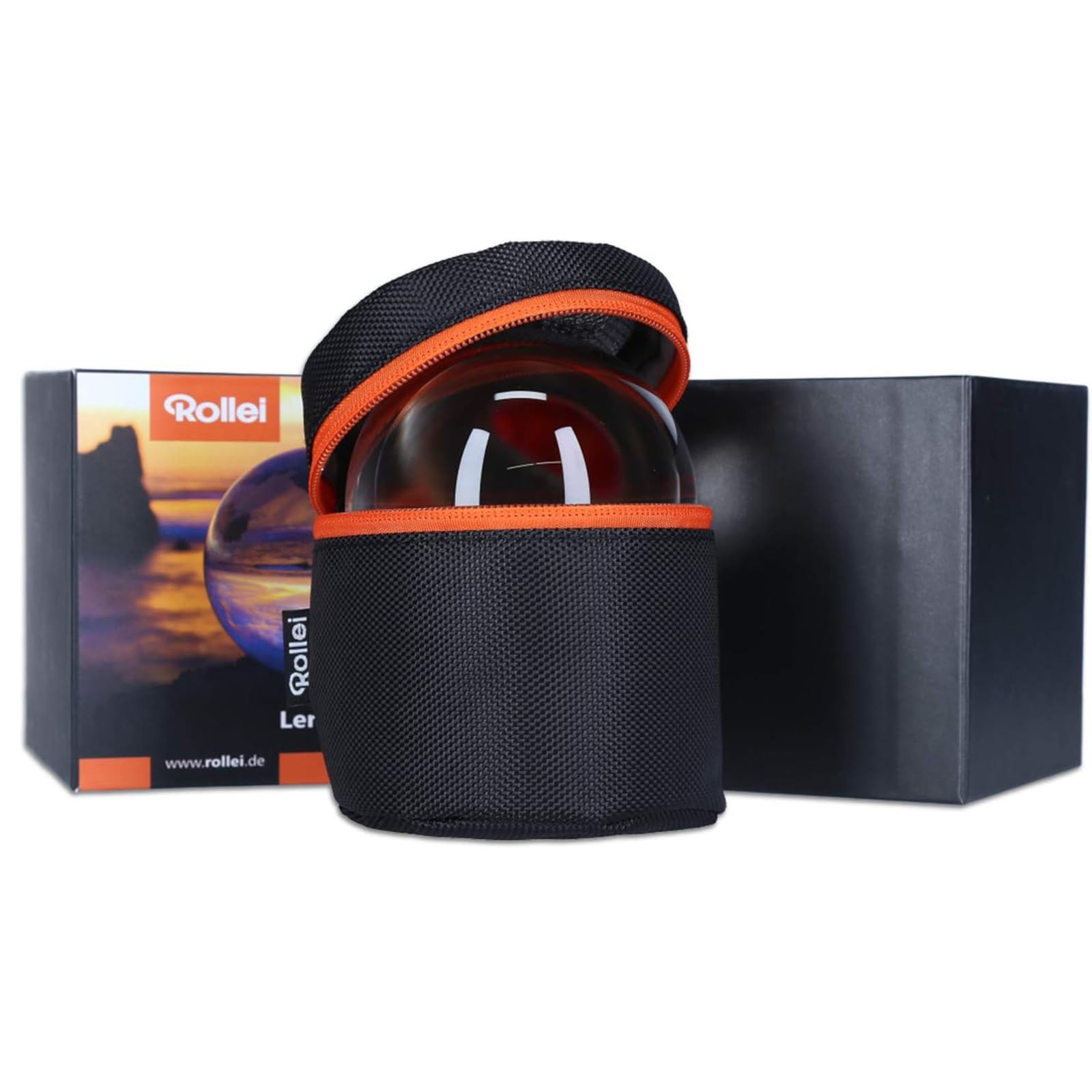 Rollei Sfera di Cristallo K9 90mm con Borsa e Panno