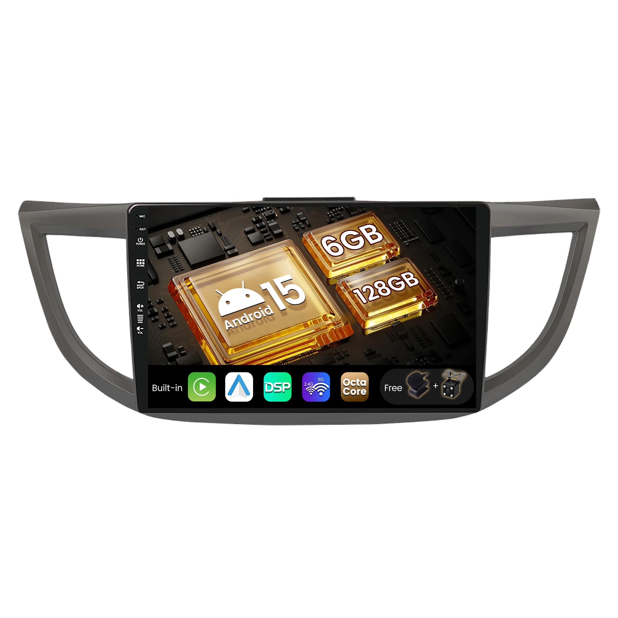SXAUTO Autoradio Android 15 IPS per Honda CRV (2012-2016)