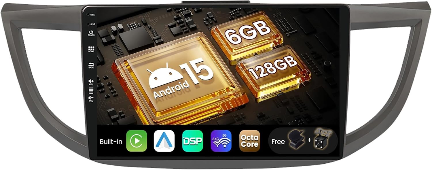 SXAUTO Autoradio Android 15 IPS per Honda CRV (2012-2016) - immagine 1