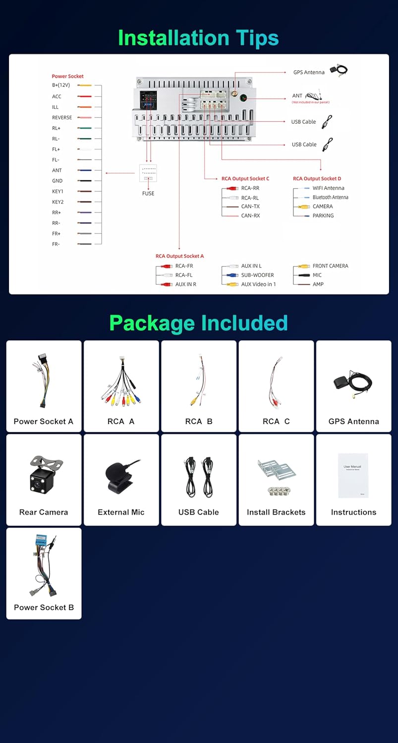 SXAUTO Autoradio Android 15 IPS per Honda CRV (2012-2016) - immagine 4