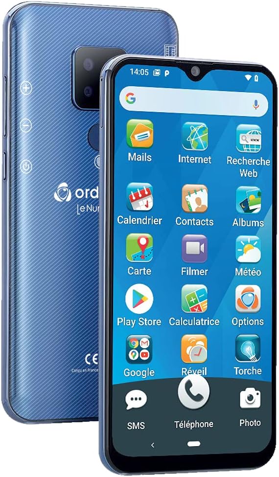 Ordissimo LeNumero2 - Smartphone Semplice per Senior, Blu - immagine 1
