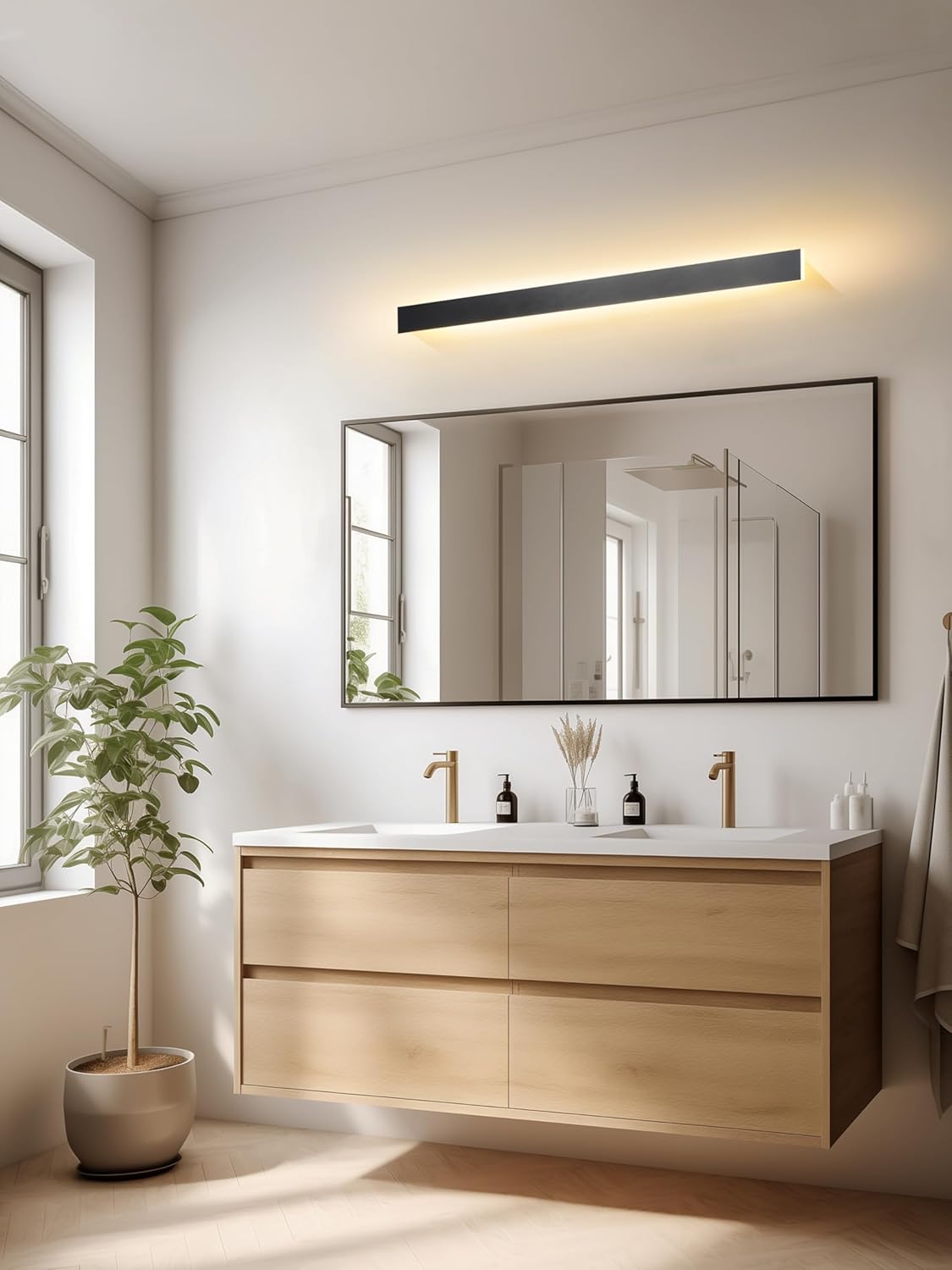 Applique da Parete Esterno LED 100CM Nera IP65 - immagine 9