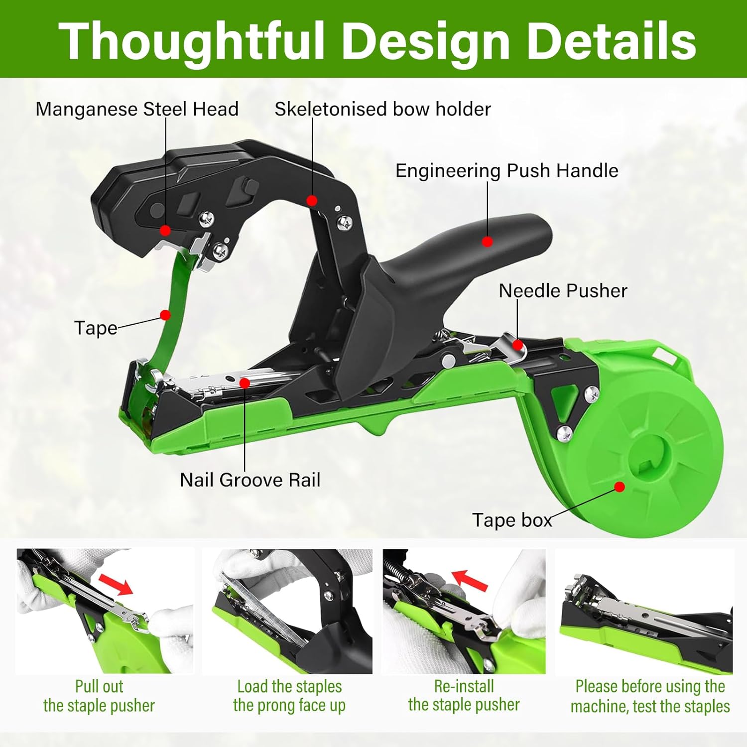 Legatrice per Piante Pomodori 420g con Graffette e Nastro - immagine 5