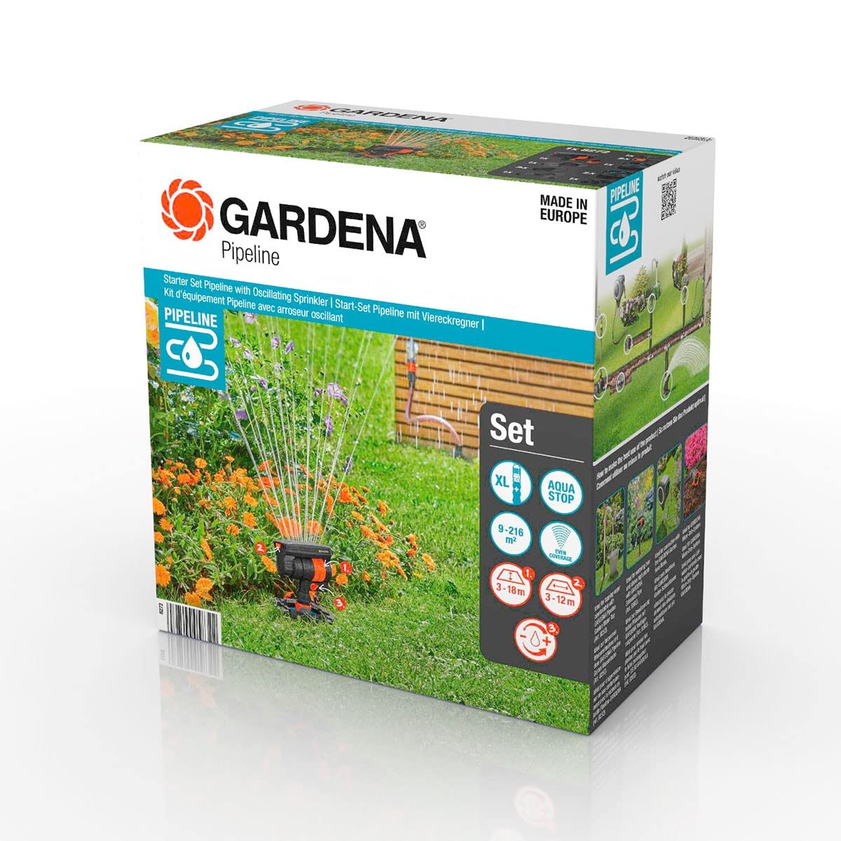 Gardena Micro-Drip Start Set Pipeline Irrigatore Oscillante