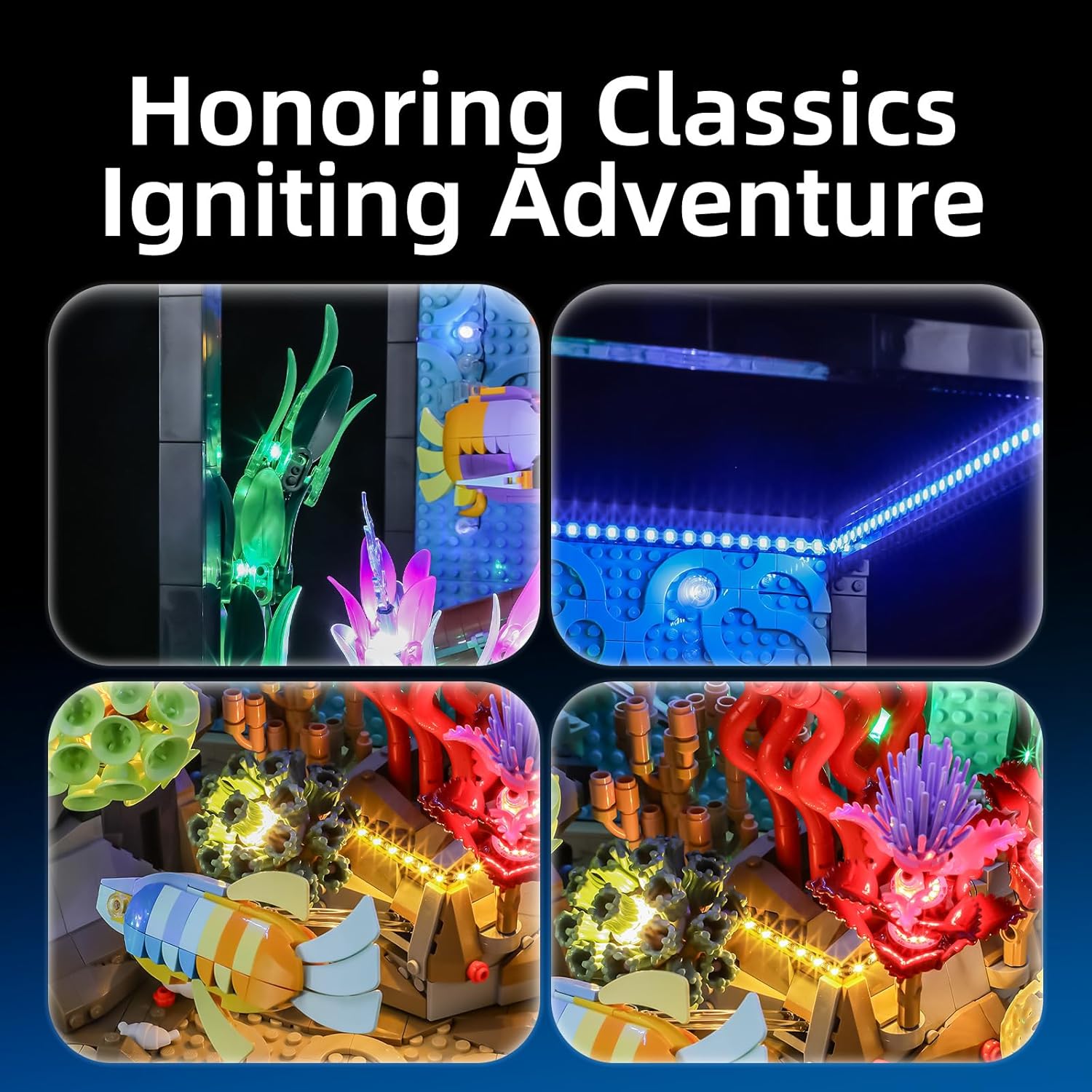 Yeabricks Luce LED per Lego 10366 Icons Acquario Tropicale - immagine 2