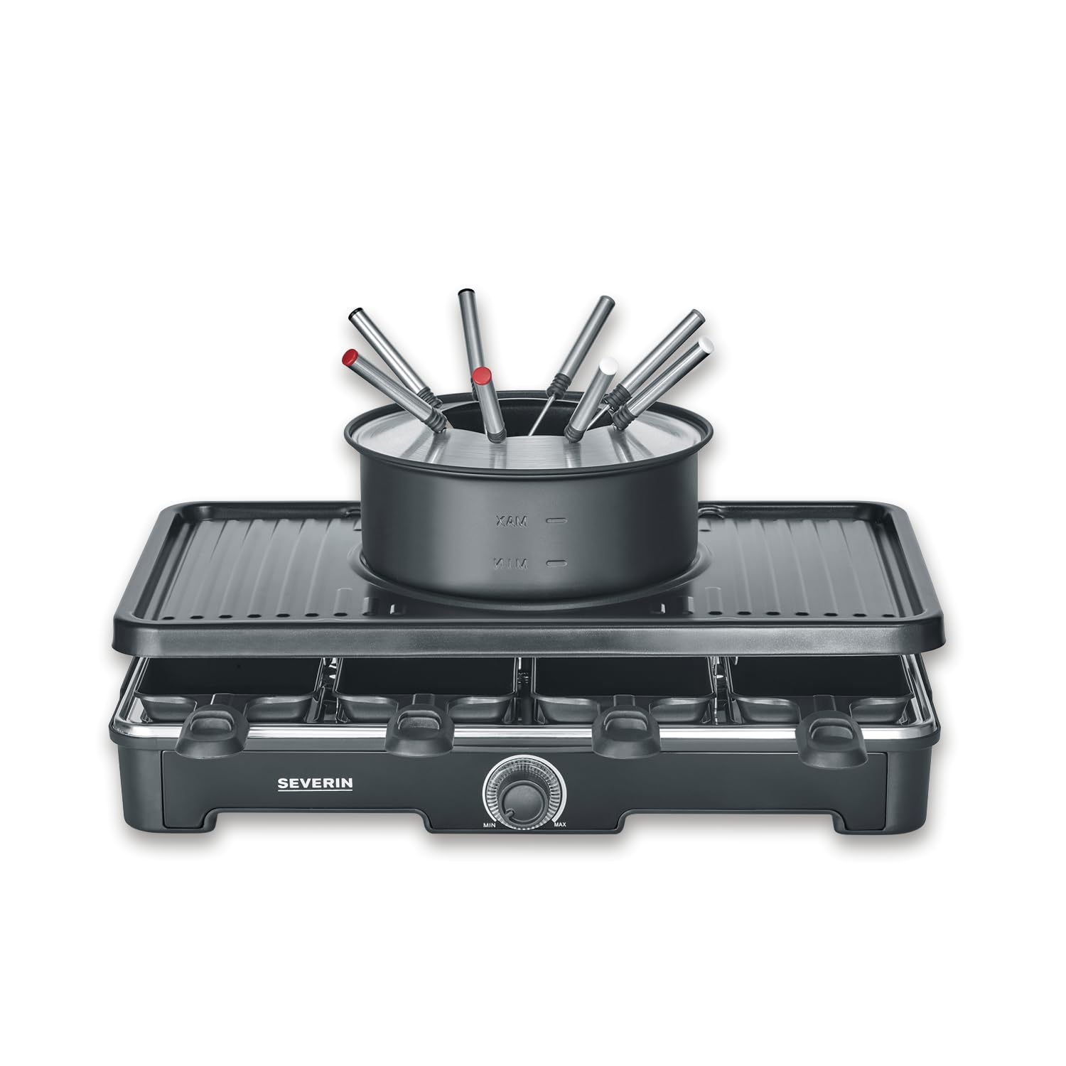 Severin Combinazione Fonduta/Raclette per 8 Persone