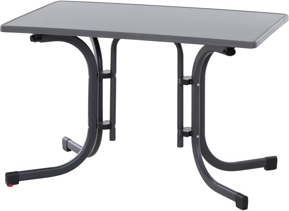 Siena Garden Paco - Tavolo pieghevole, 110 x 70 cm, colore: antracite opaco