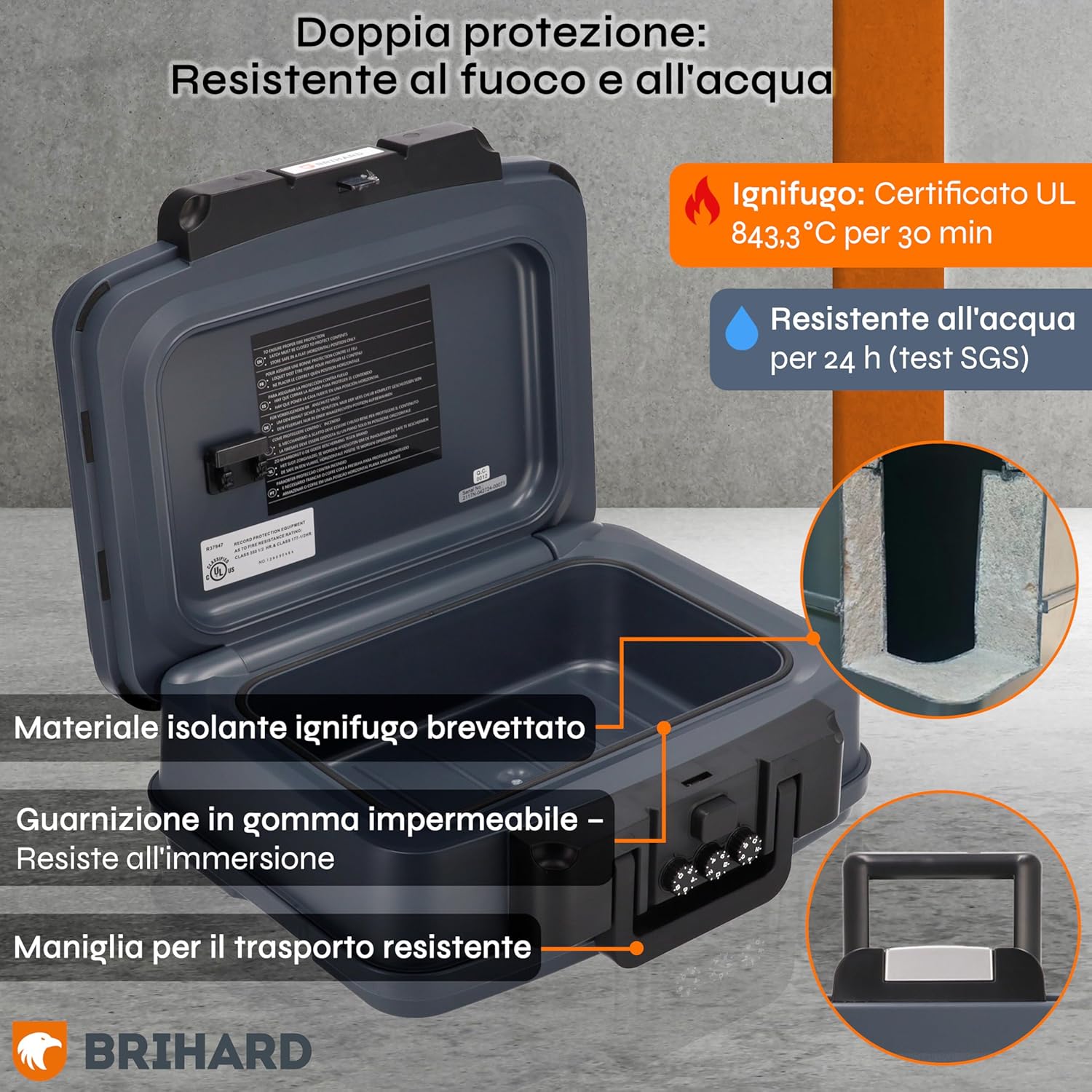 Cassaforte Portatile Certificata 2117N A5 con Combinazione - immagine 4