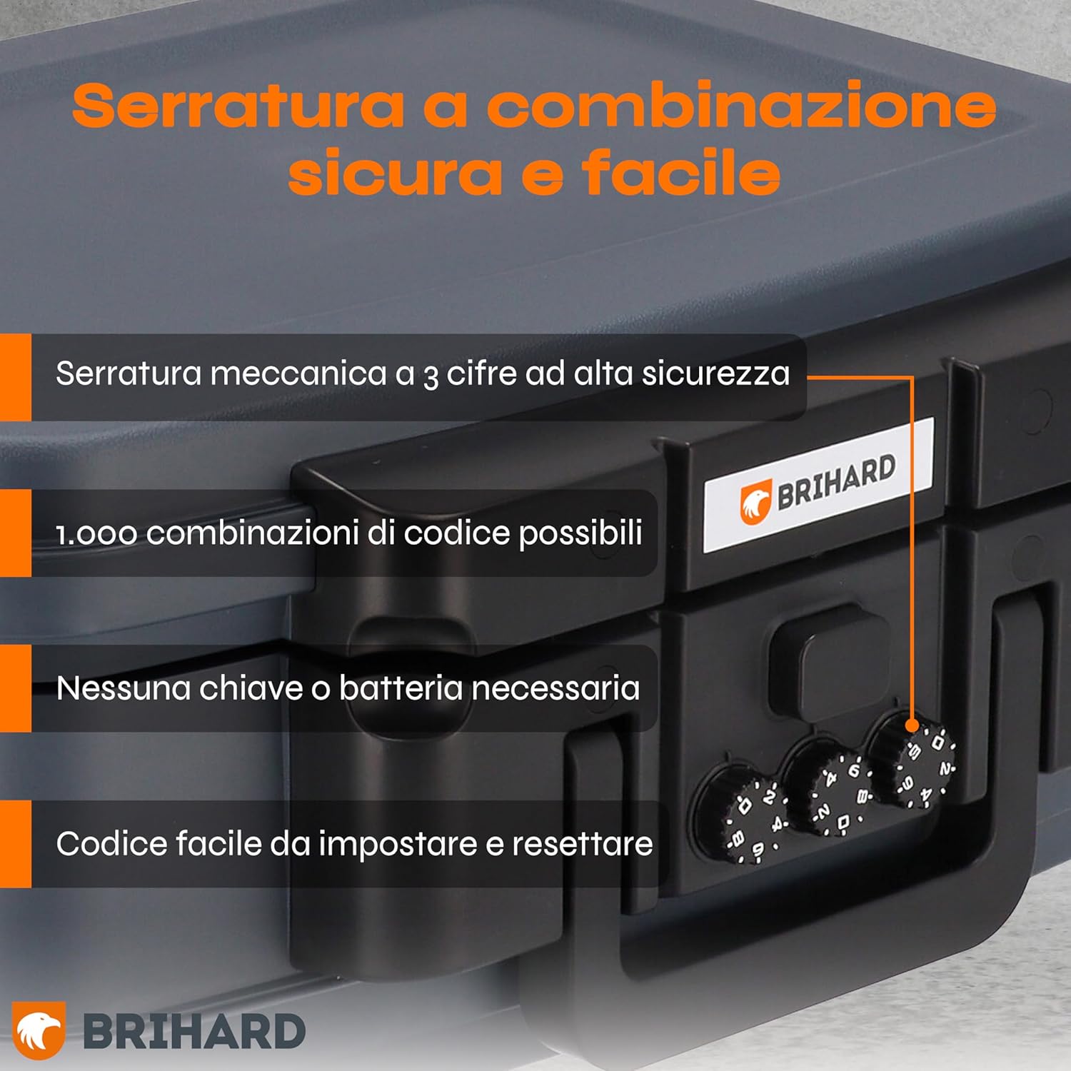 Cassaforte Portatile Certificata 2117N A5 con Combinazione - immagine 5