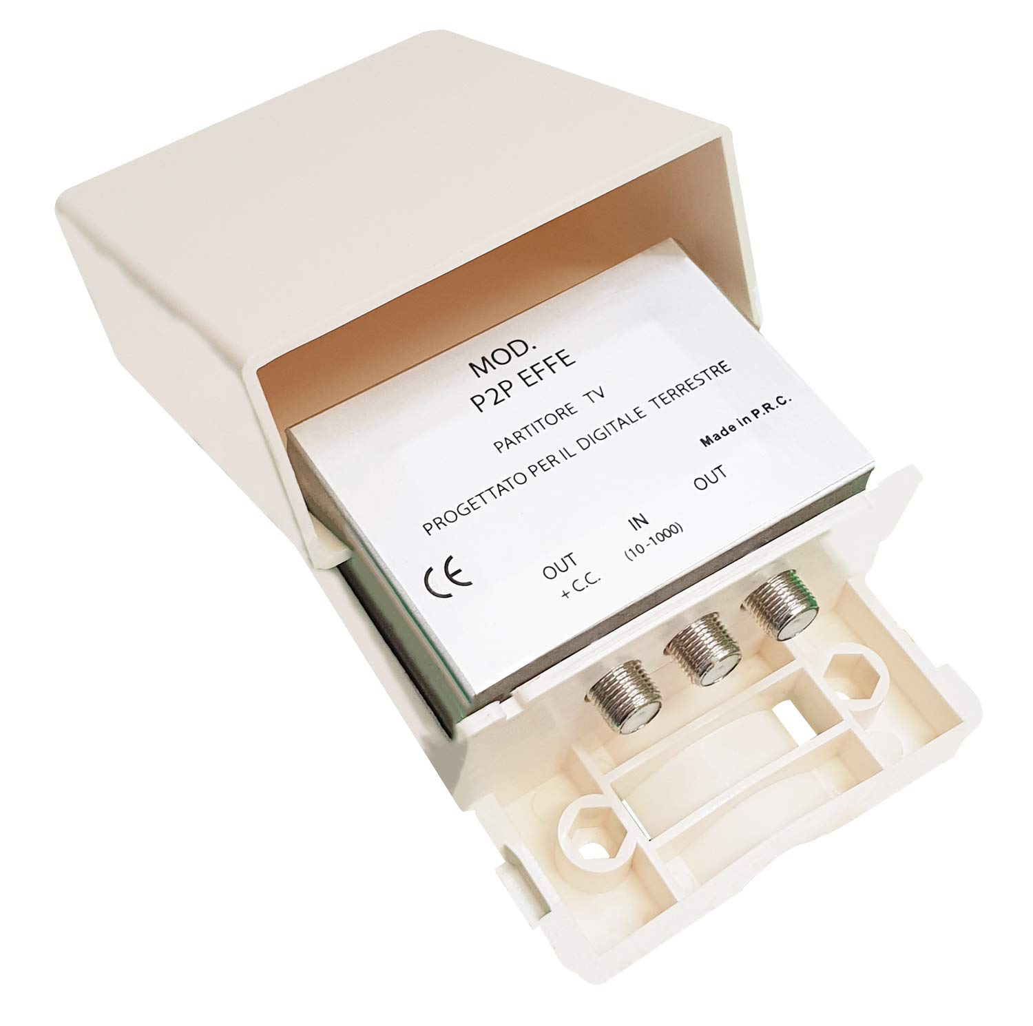 P2P EFFE Partitore di Segnale da Palo per Antenne DTT