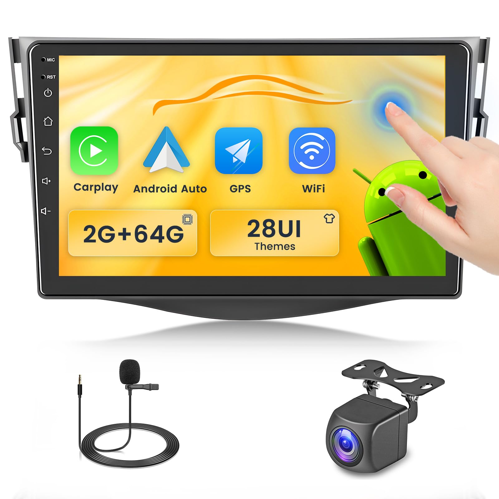 Fuluku Android 13 Autoradio per Toyota RAV4 2006-2013