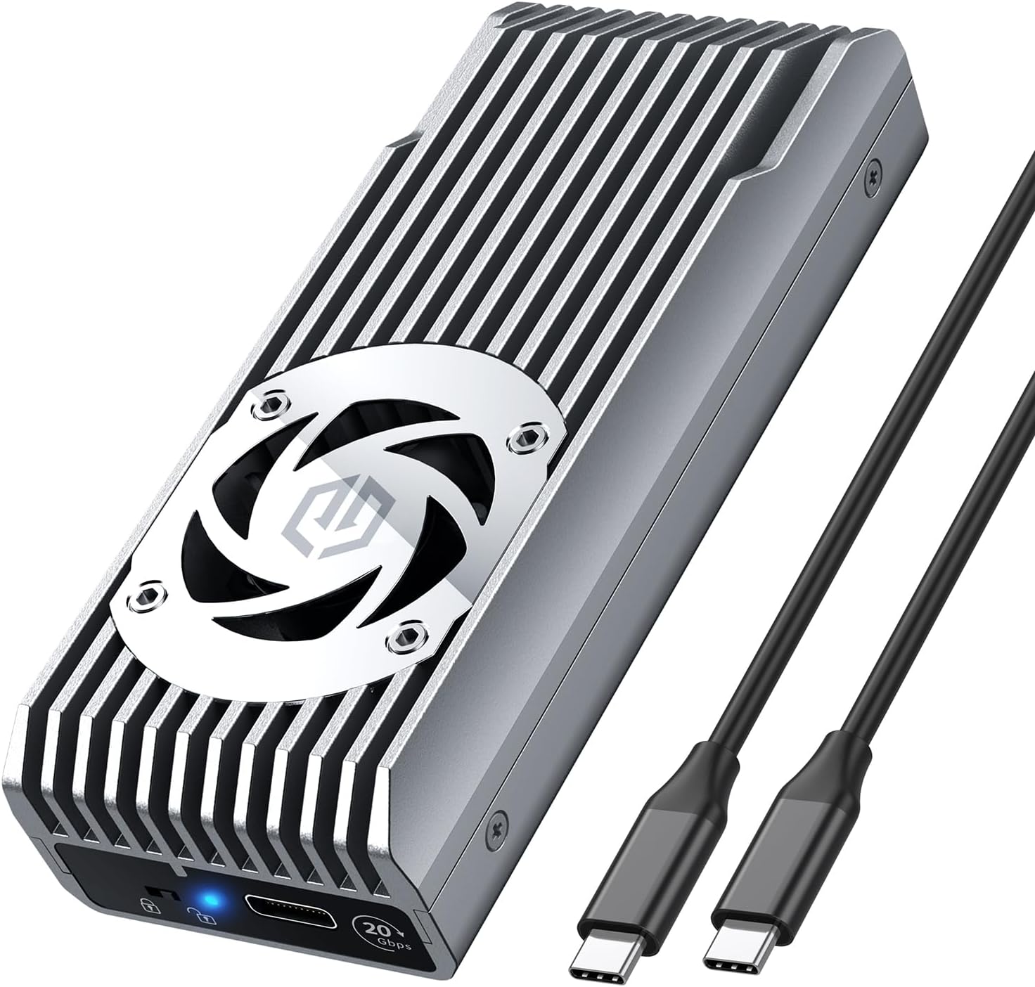 Graugear G-M206-20G-F M.2 NVMe SSD Gehäuse - USB-C 3.2 Gen2x2, 20 Gbit/s
