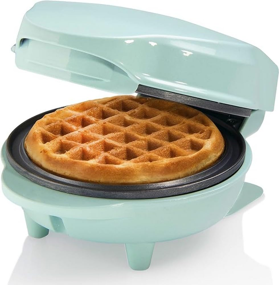 Bestron Waffle Maker Mini Ø10cm, Verde