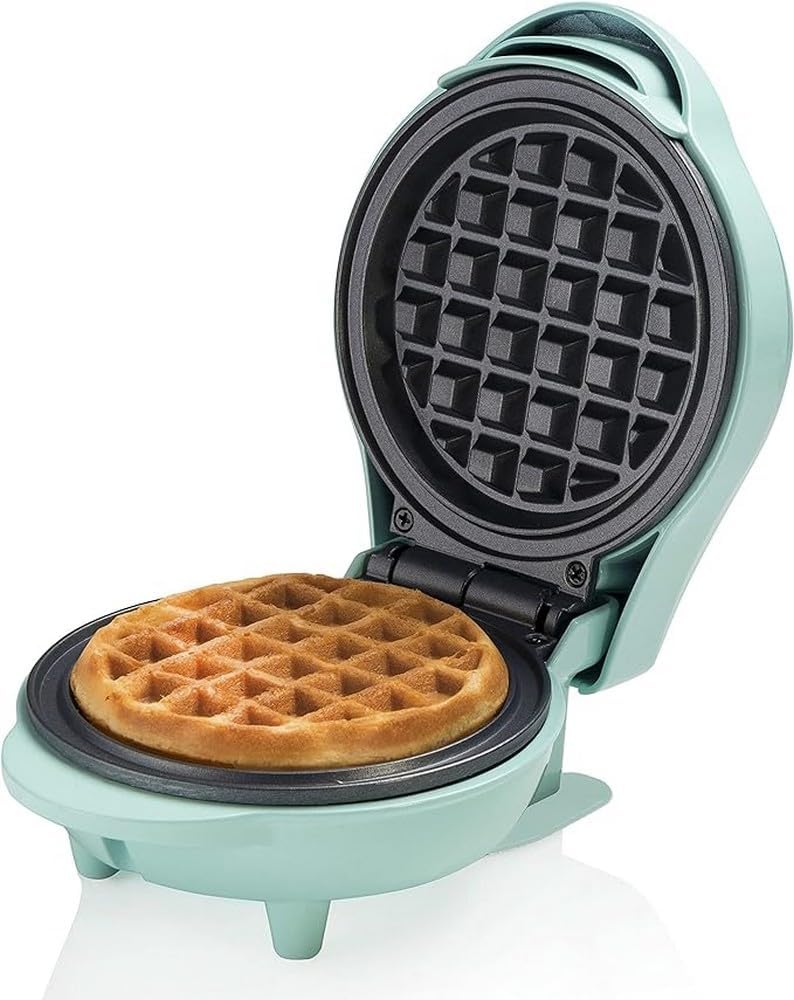 Bestron Waffle Maker Mini Ø10cm, Verde - immagine 2