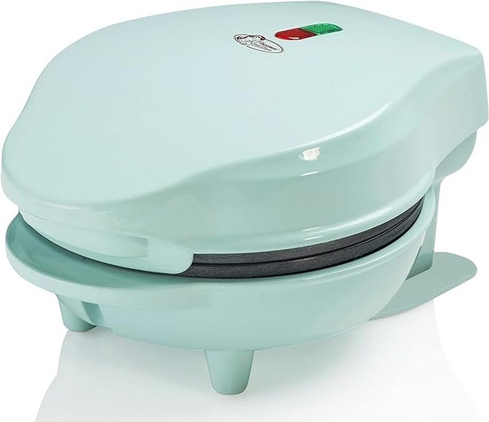 Bestron Waffle Maker Mini Ø10cm, Verde - immagine 3
