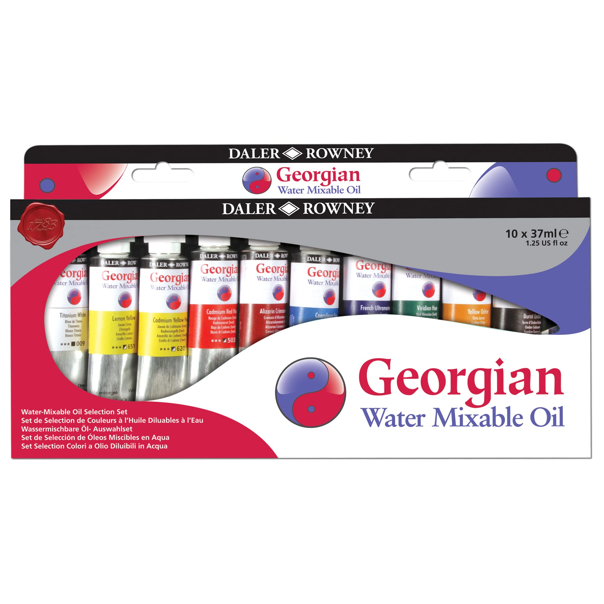 Daler Rowney Georgian set colori olio 10 tubi da 38ml
