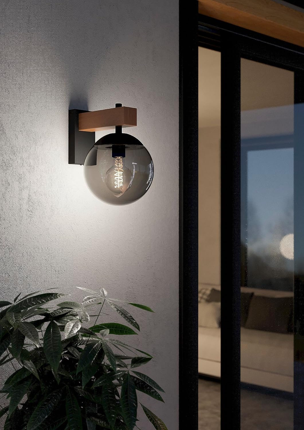 Eglo Bufalata - Lampada da Parete per Esterni E27, IP44 - immagine 2