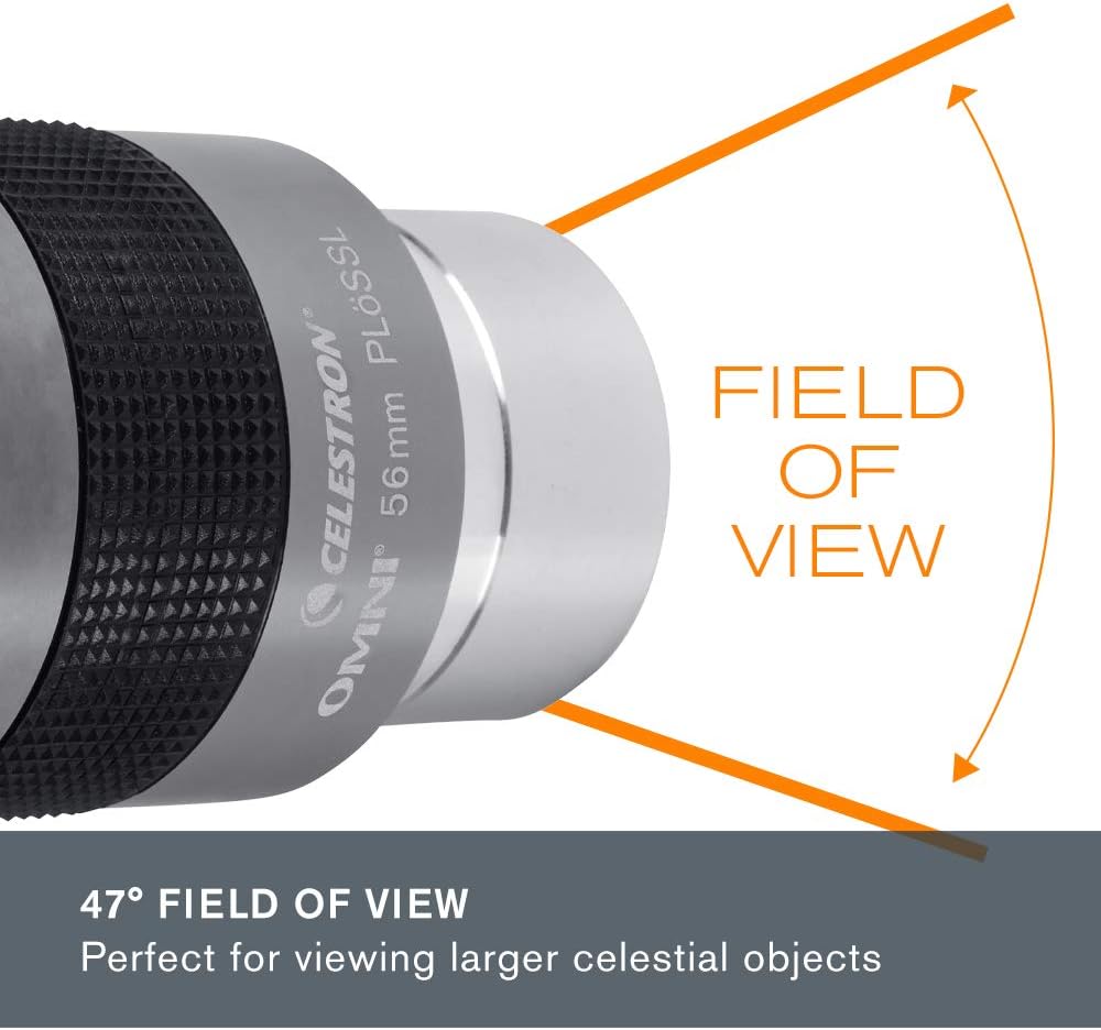 Celestron 93328 Omni 2" Oculare 56mm, Argento/Nero - immagine 2