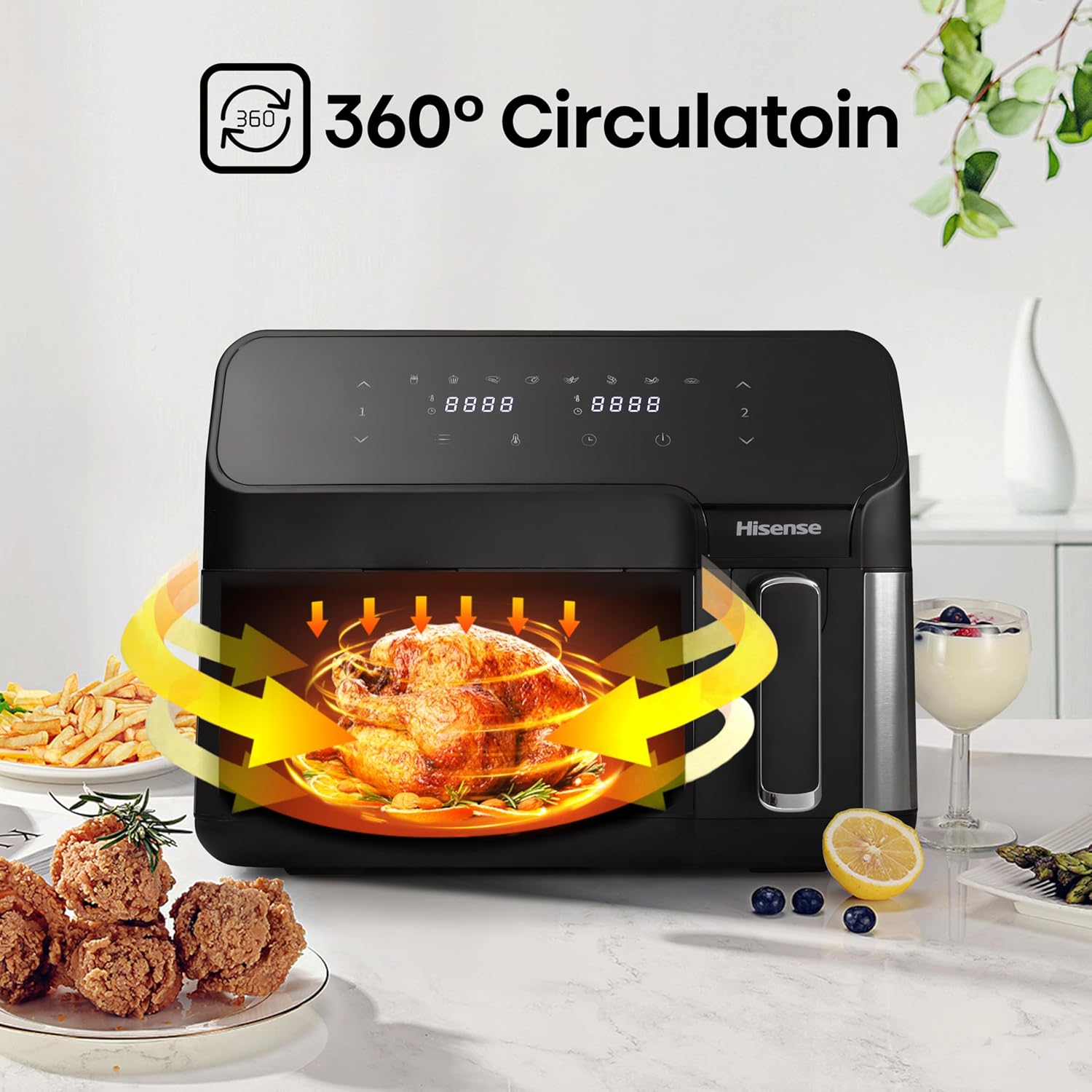 Hisense HAF2900D Friggitrice Dual 8.6L 1700W - immagine 3