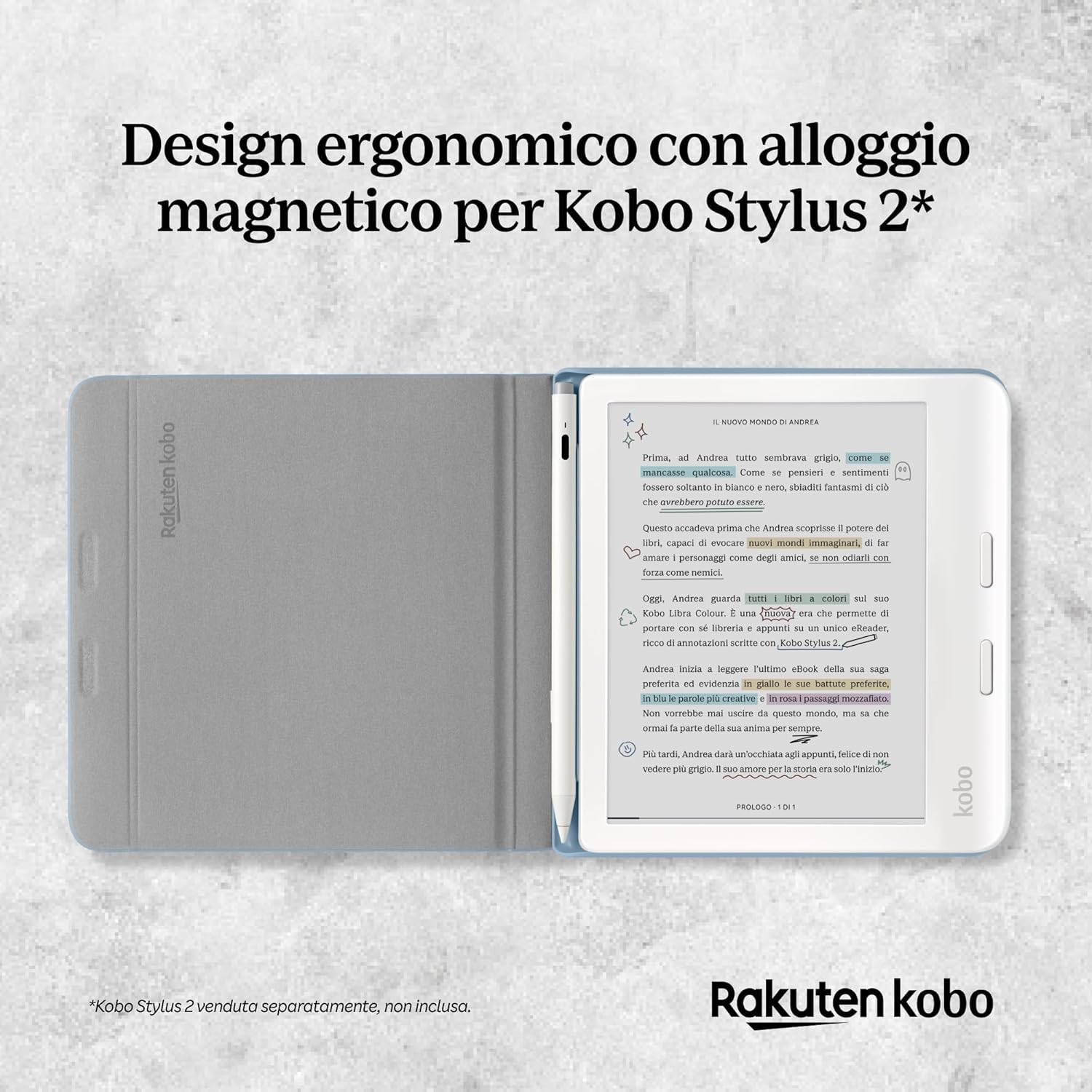 Custodia Notebook SleepCover per Kobo Libra Colour - immagine 5