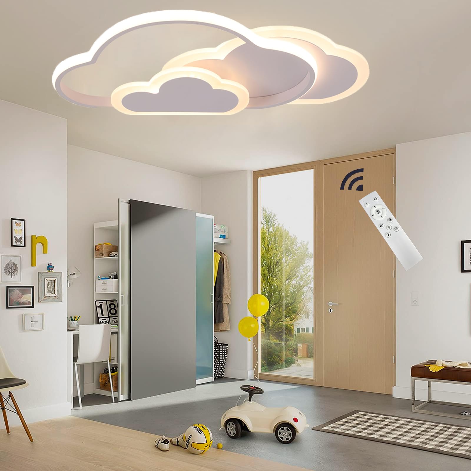 Plafoniera Cameretta Bambini 52Cm LED Dimmerabile