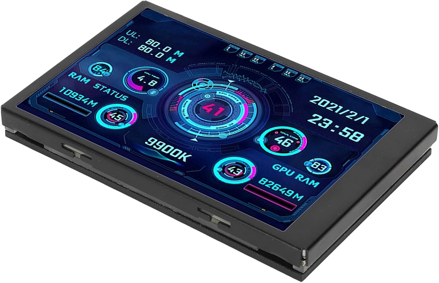 Display Temperatura PC 3.5 Pollici USB-C, Nero - immagine 1