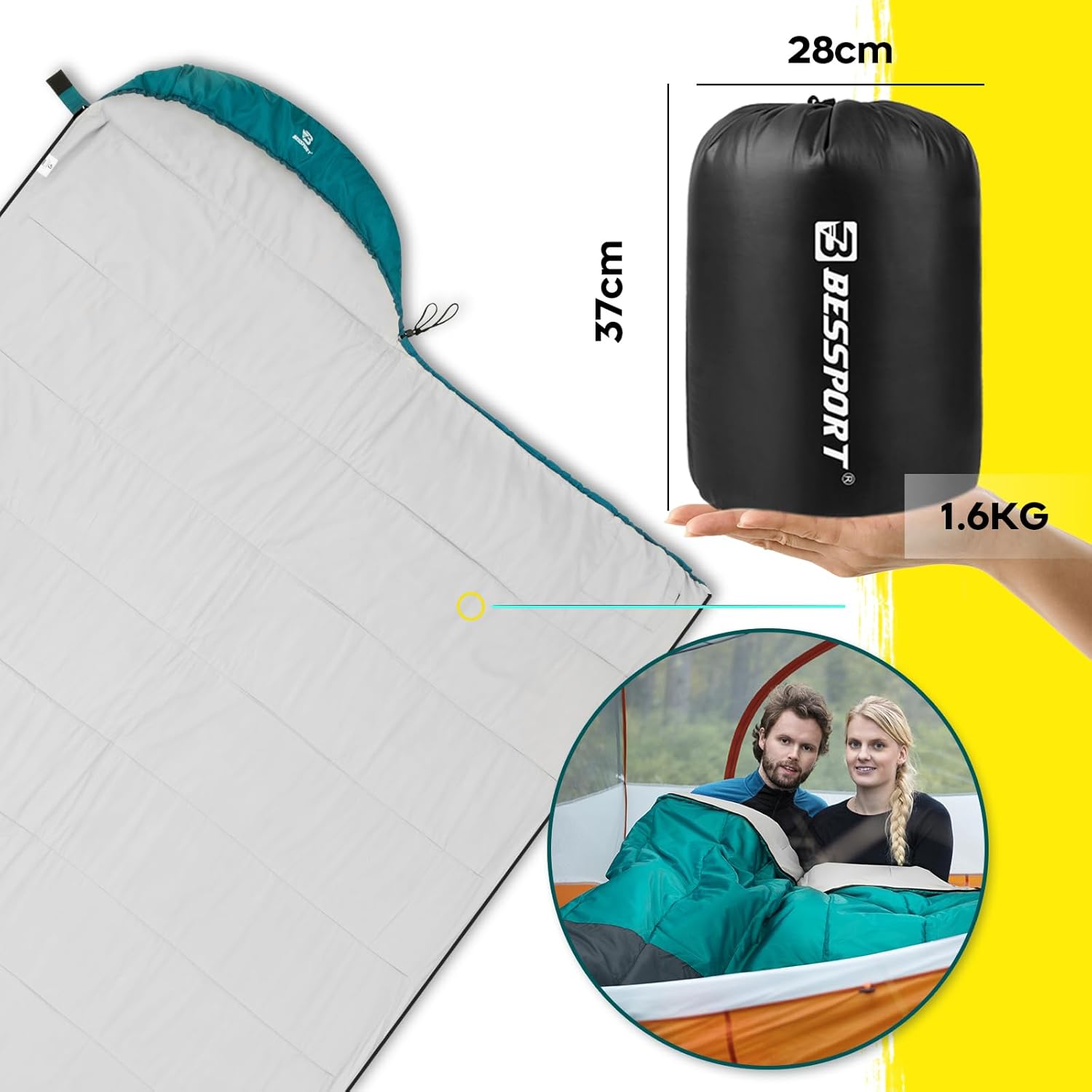 Bessport Sacco a Pelo Busta Impermeabile - immagine 5