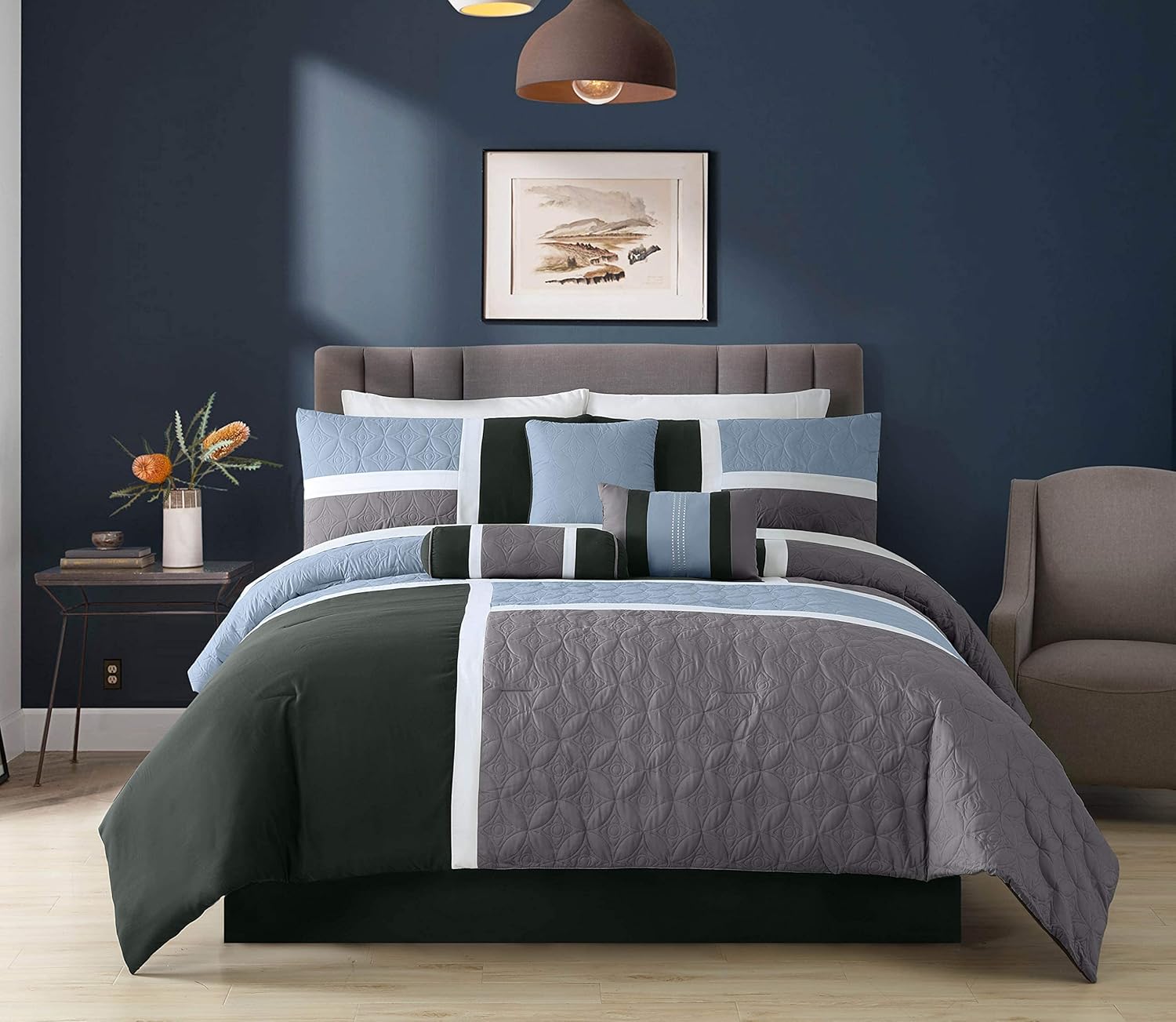 Chezmoi Collection Upland - Set Copripiumino Patchwork Queen - immagine 2