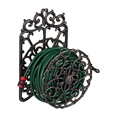 Relaxdays Supporto Porta Tubo da Parete Girevole