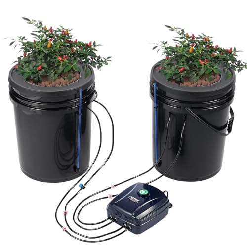 Vevor DWC Sistema Idroponico 2 Secchi 20 Litri